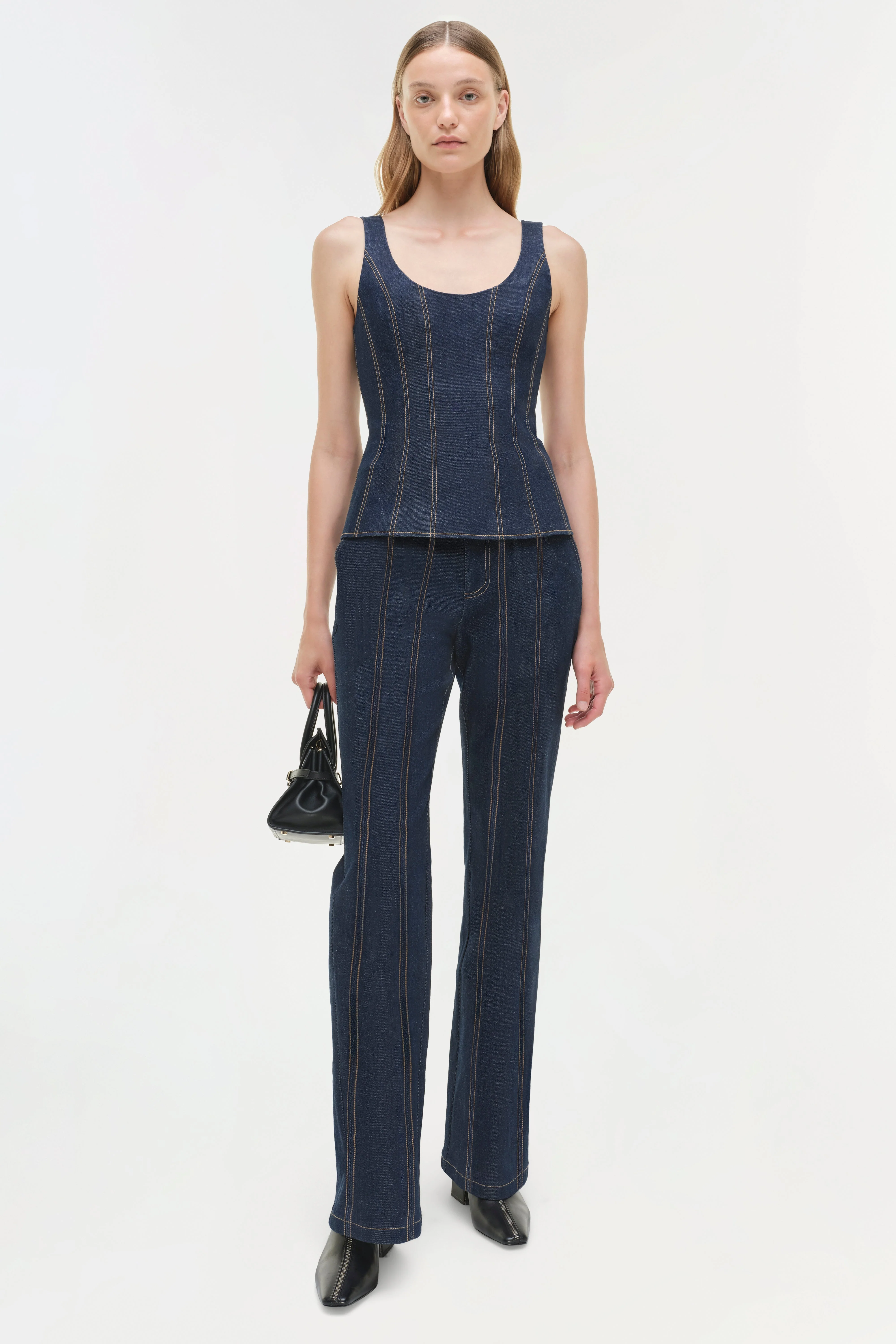 Womens | Ansel Denim Trouser | Twilight - Image 2