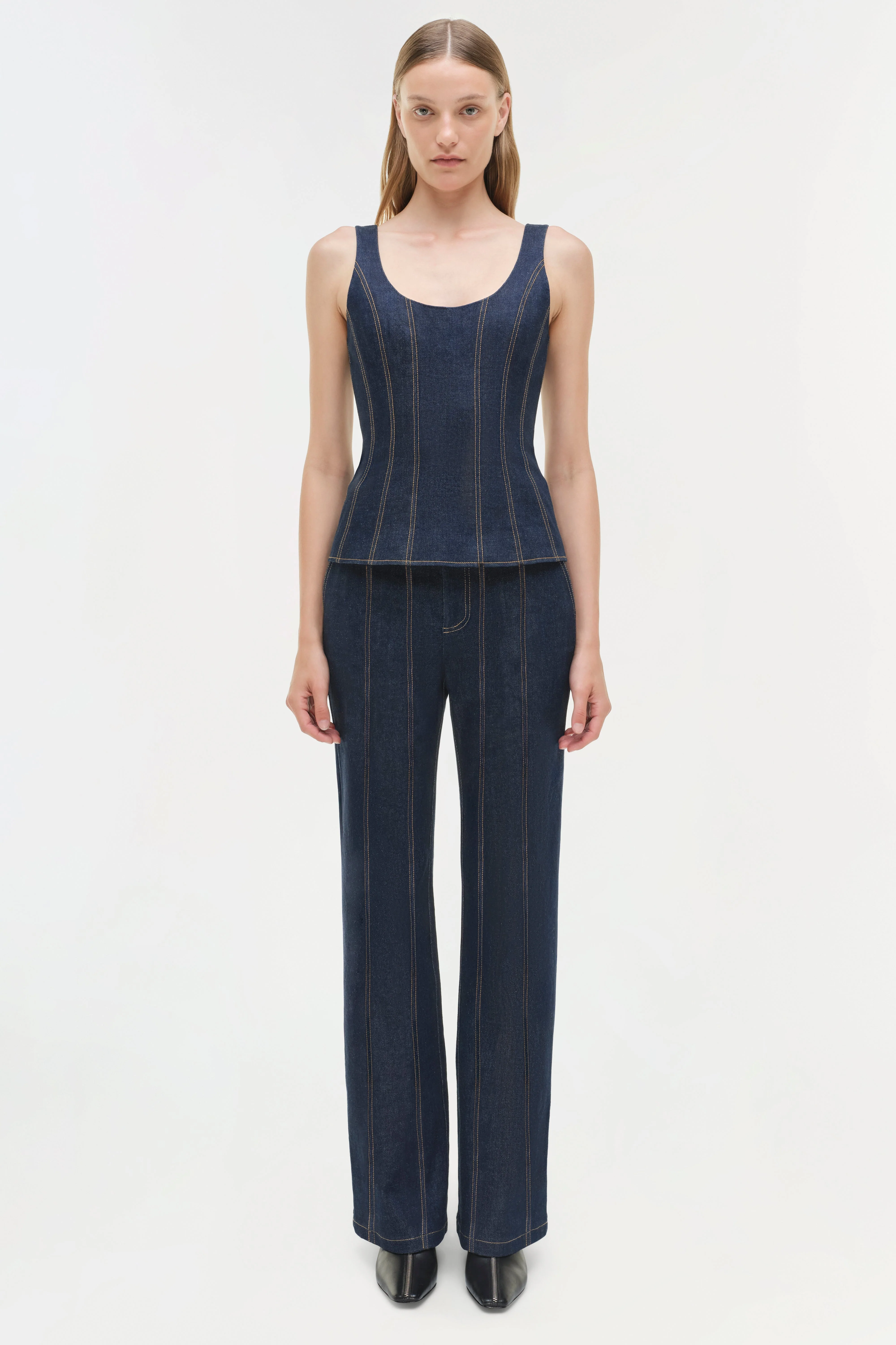 Womens | Ansel Denim Trouser | Twilight - Image 6