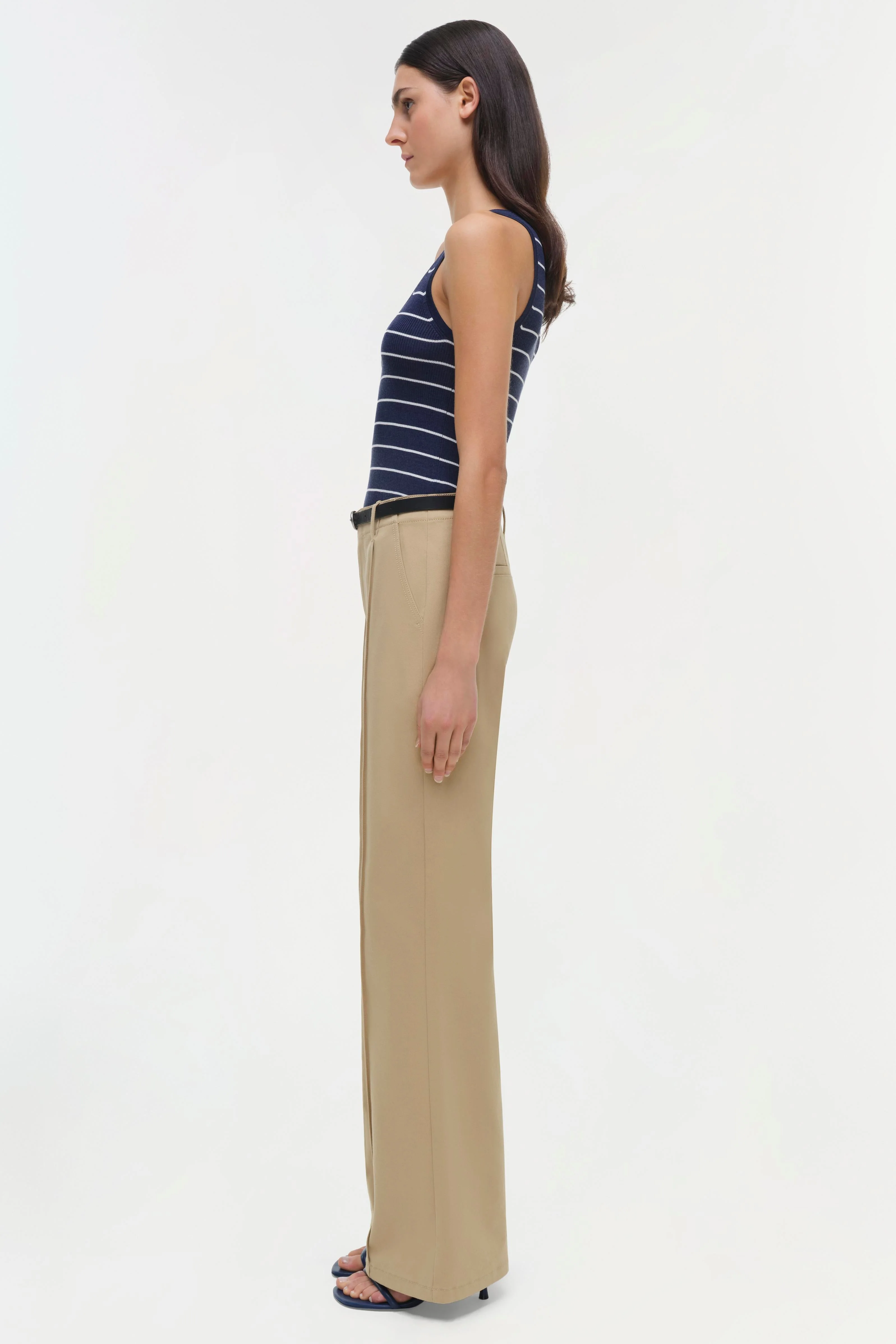 Womens | Ansel Trouser | Khaki - Image 3