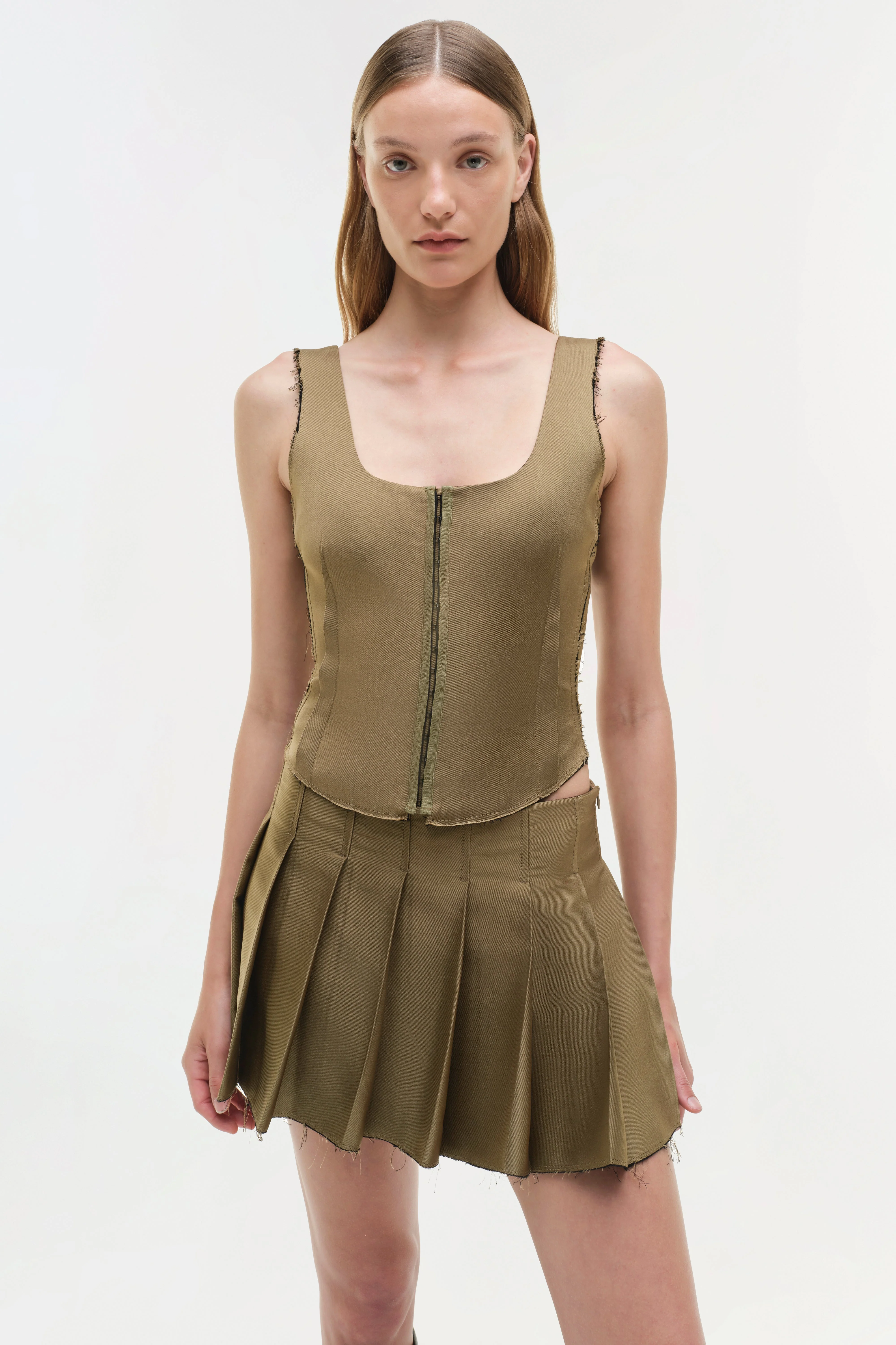 Womens | Carly Bustier Top | Bronze Multi - Image 3
