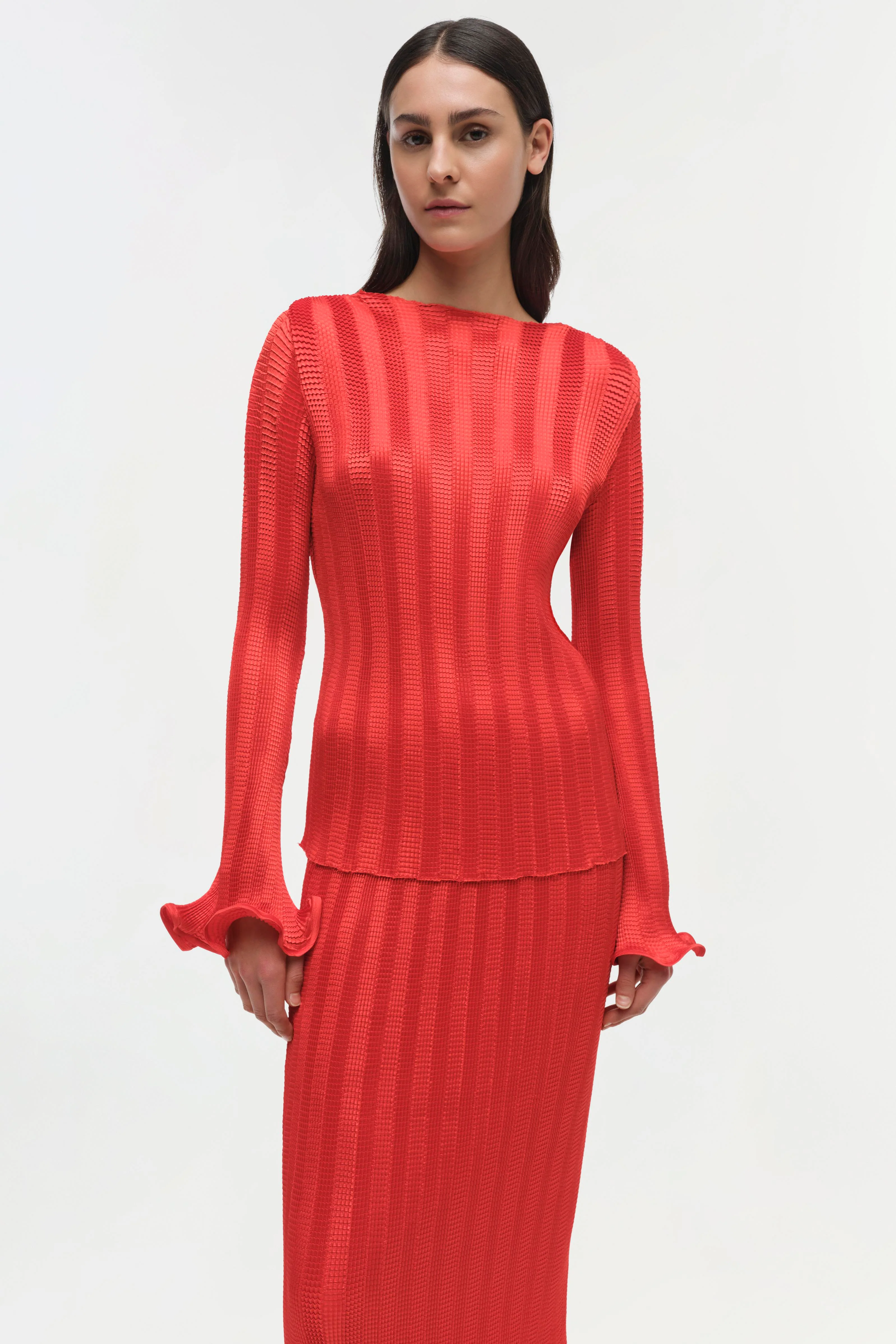Womens | Carys Top | Fiery Red - Image 2