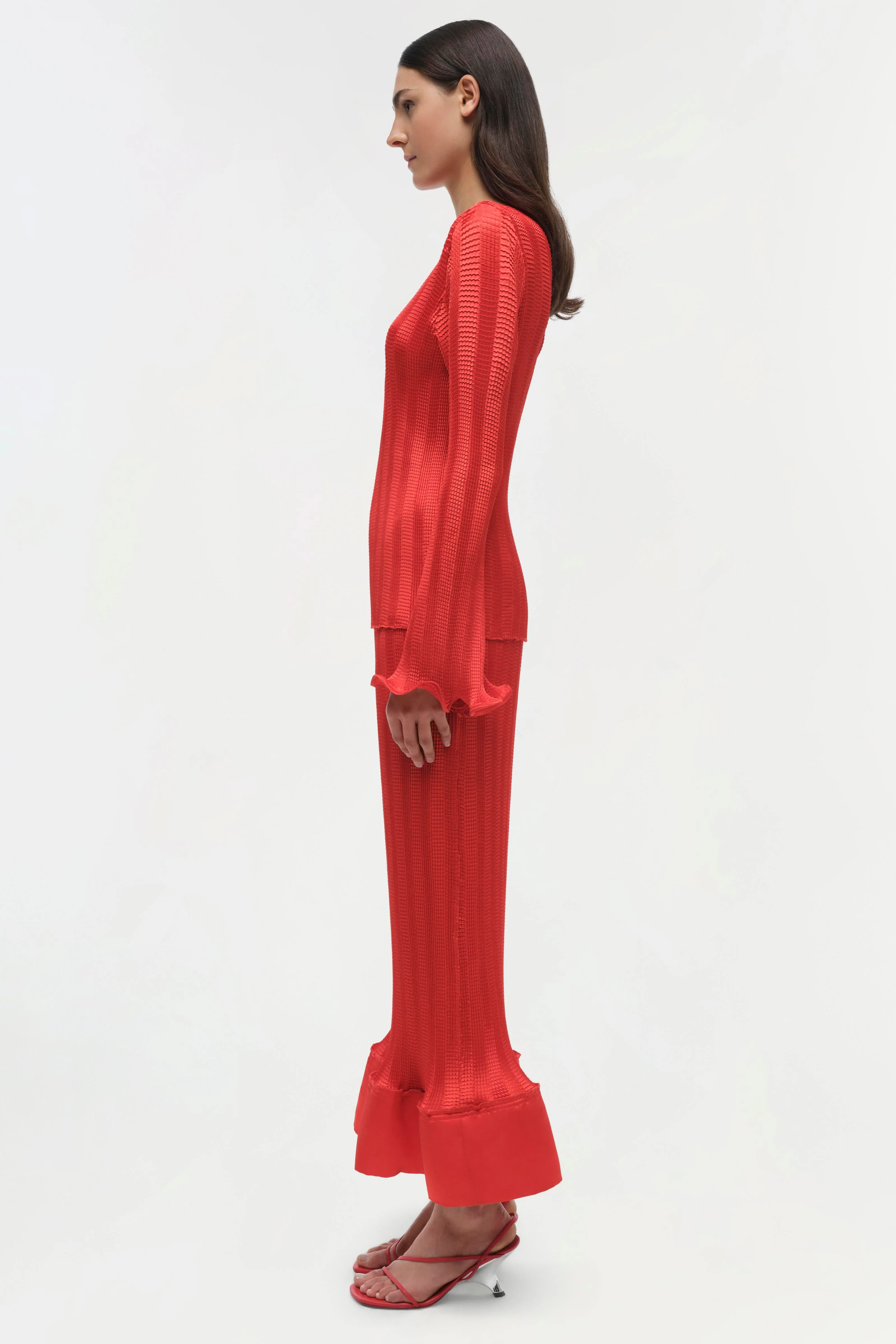 Womens | Carys Top | Fiery Red - Image 4