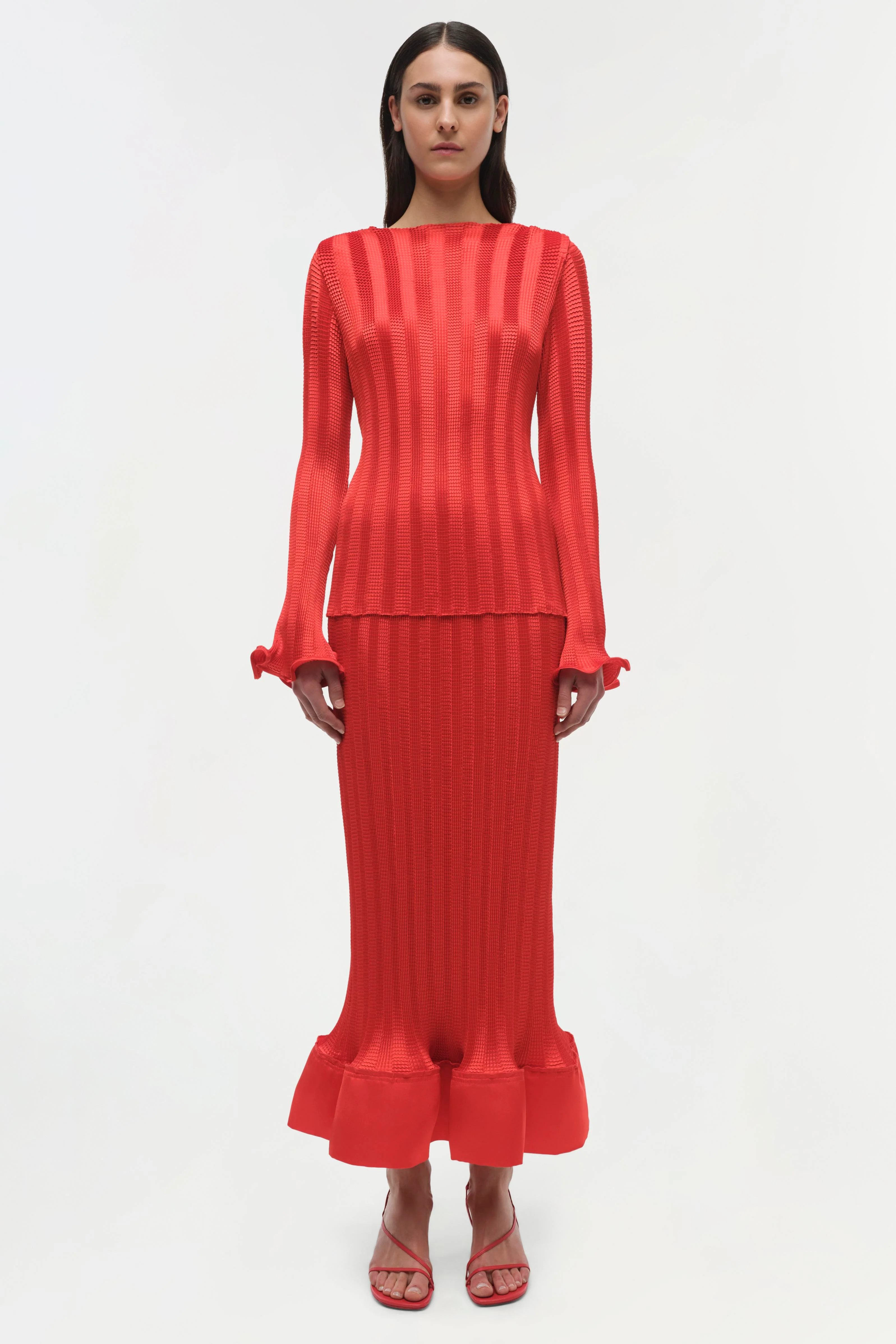 Womens | Carys Top | Fiery Red - Image 7