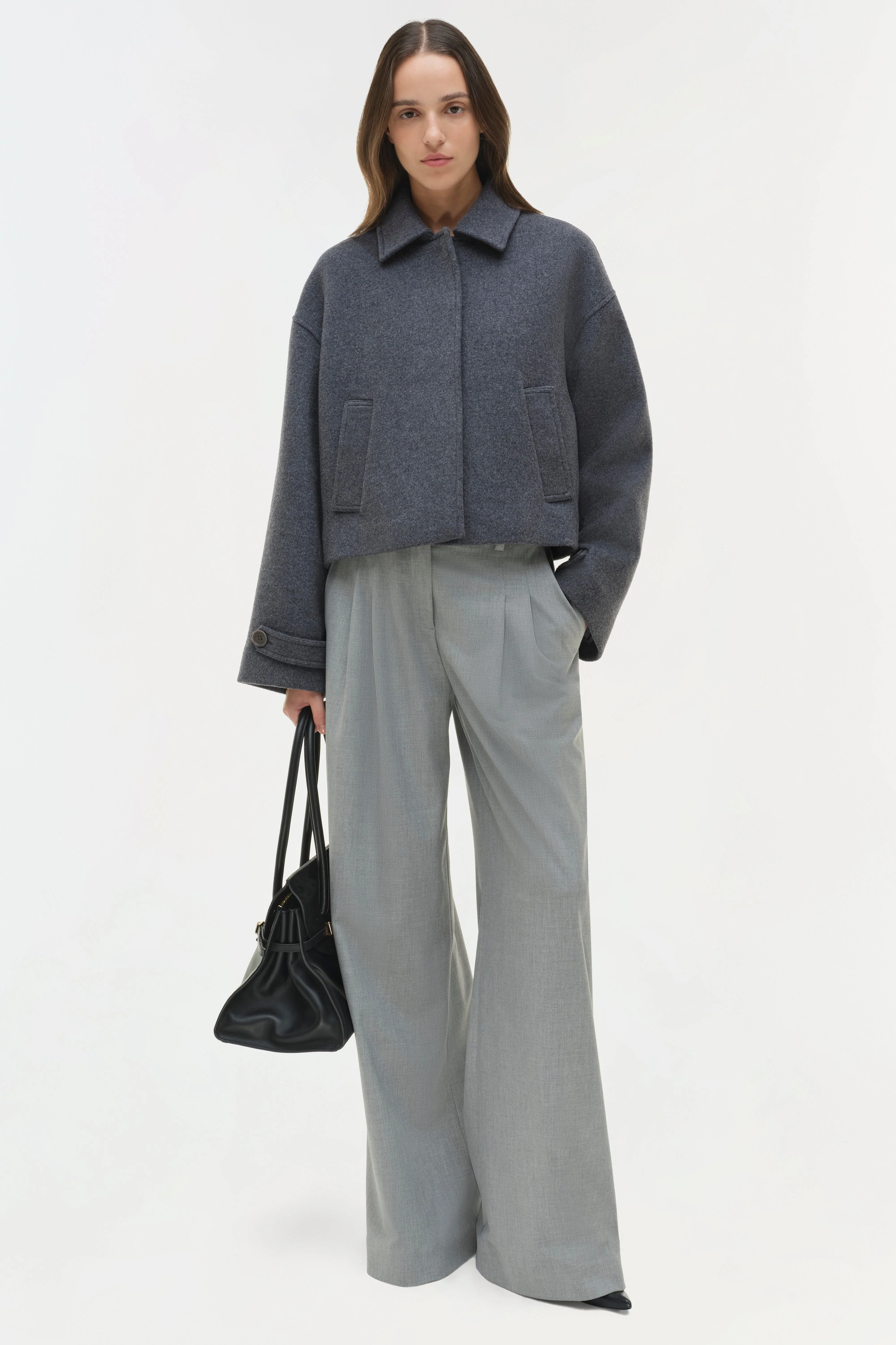 Womens | Colby Wool Jacket | Heather Grey - Image 3