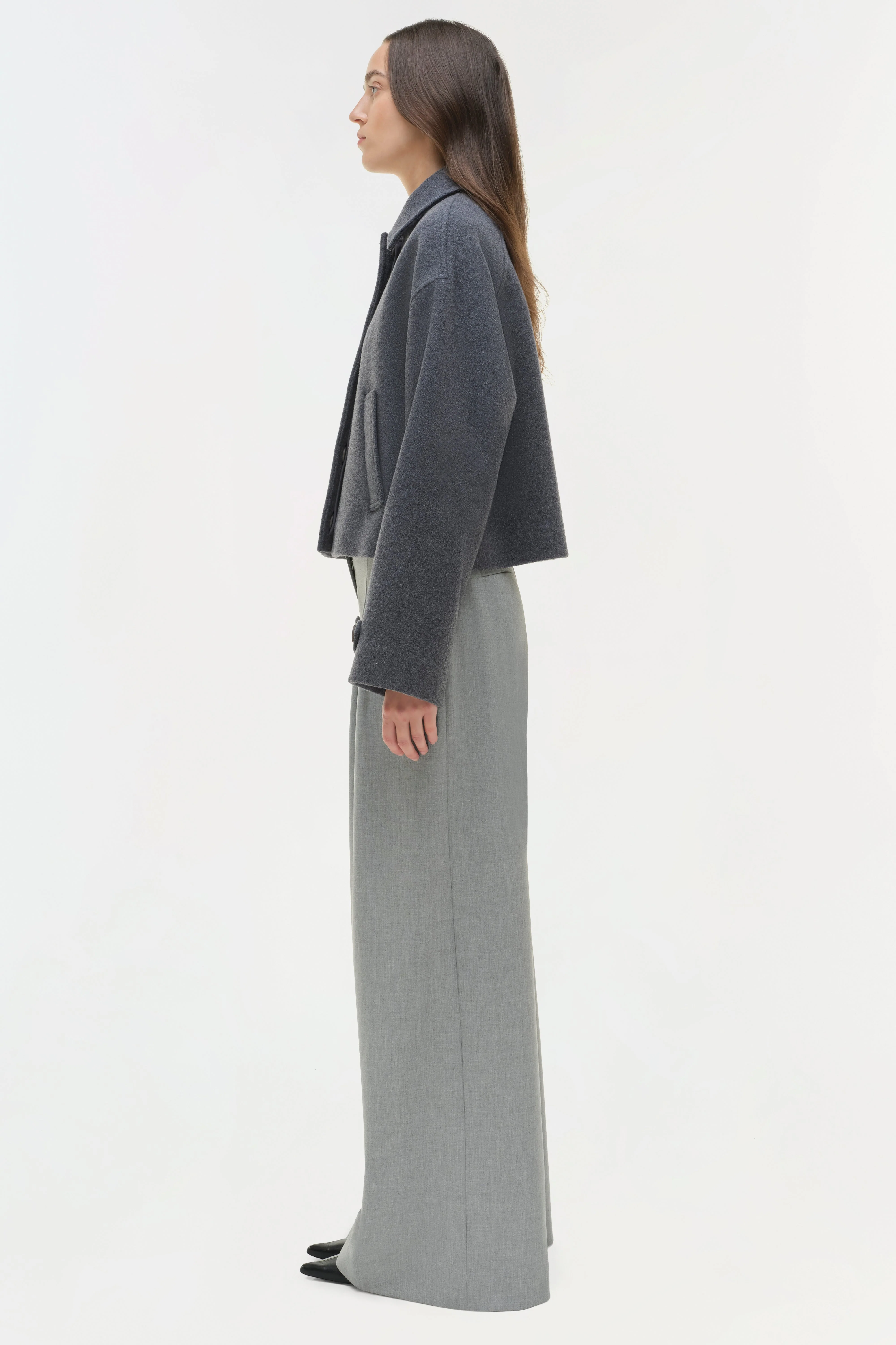 Womens | Colby Wool Jacket | Heather Grey - Image 5