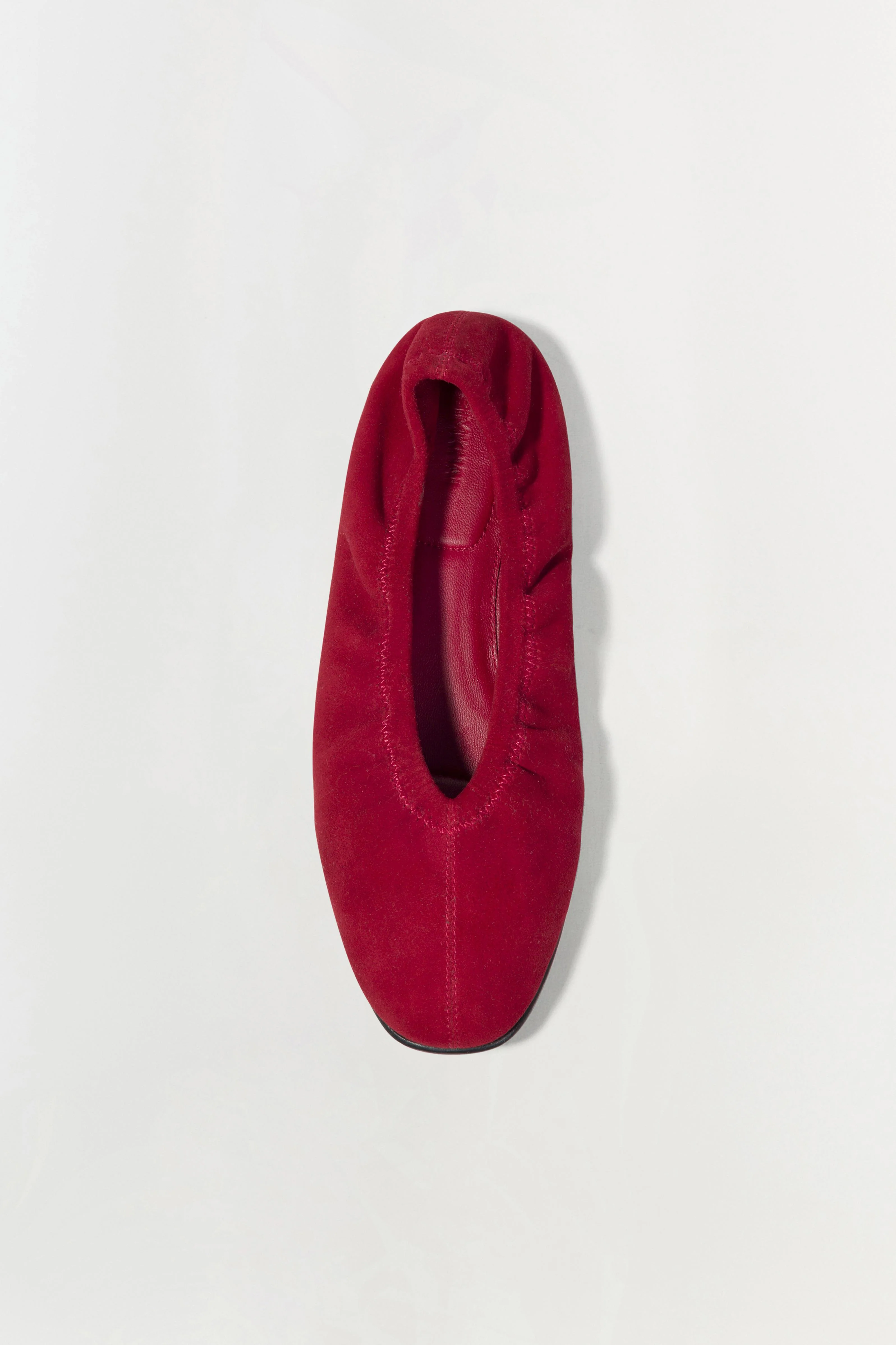 Womens | Danna Suede Ballet Flat | Crimson - Image 3