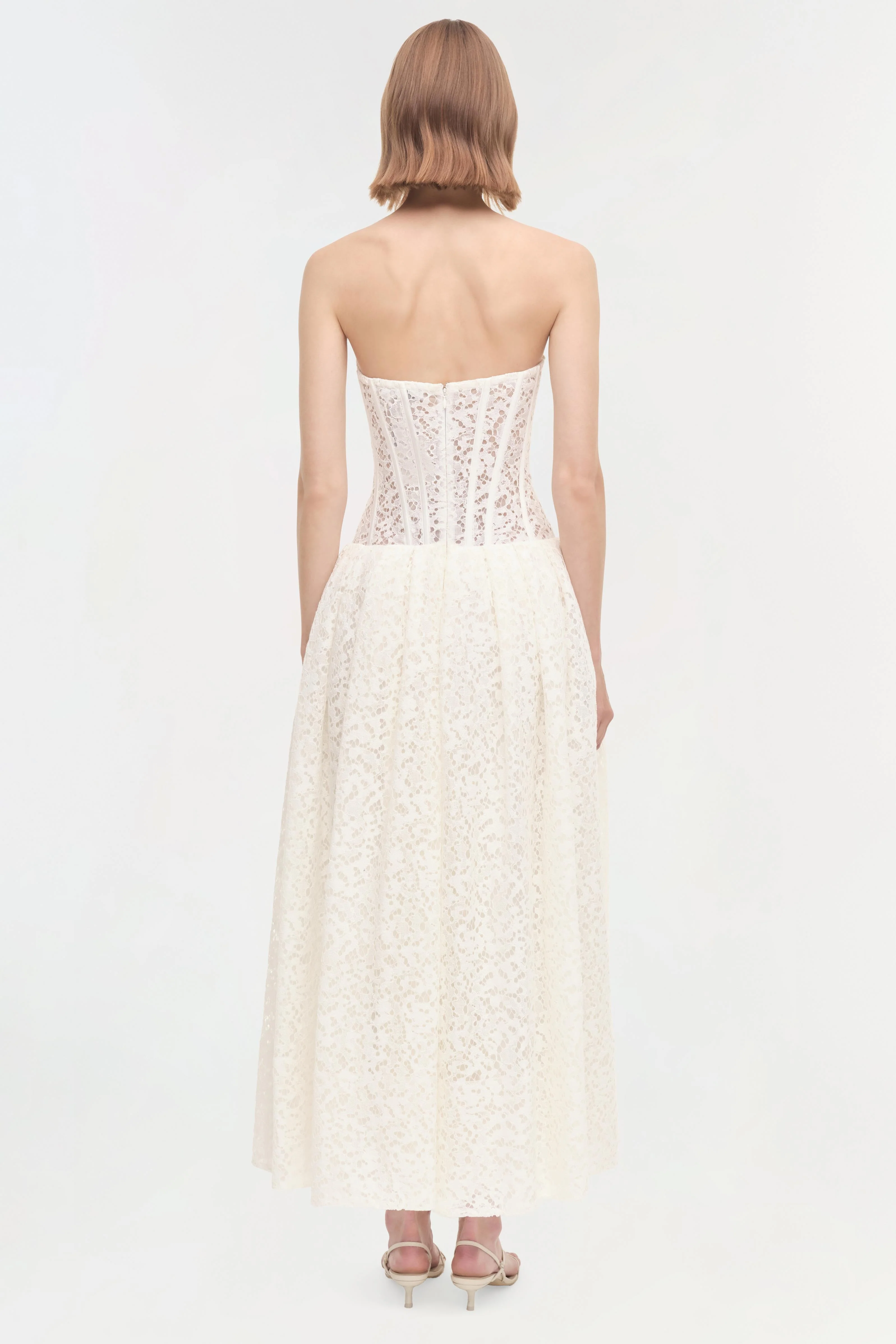 Womens | Evangeline Dress | Ivory - Image 5