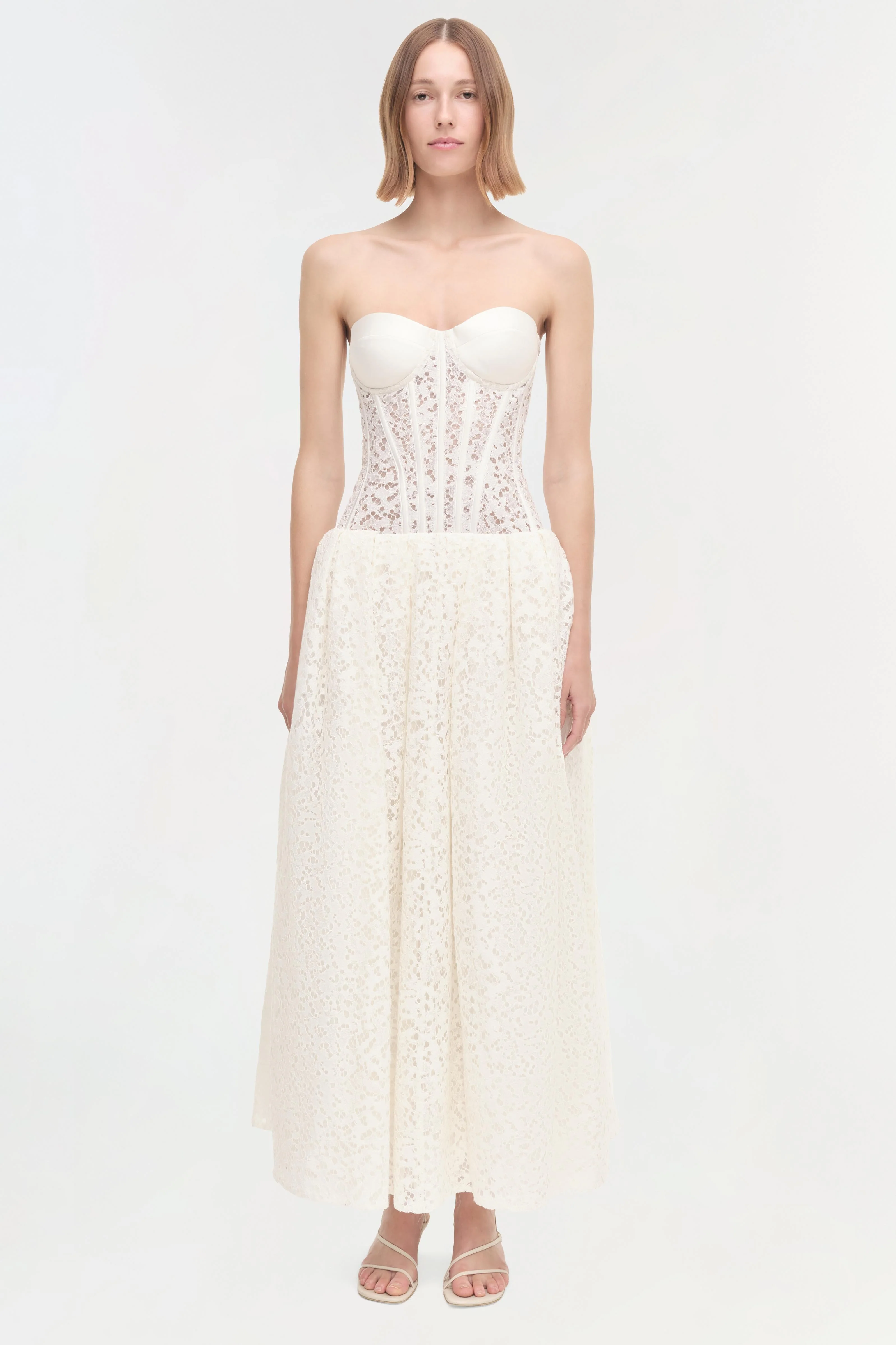 Womens | Evangeline Dress | Ivory - Image 6