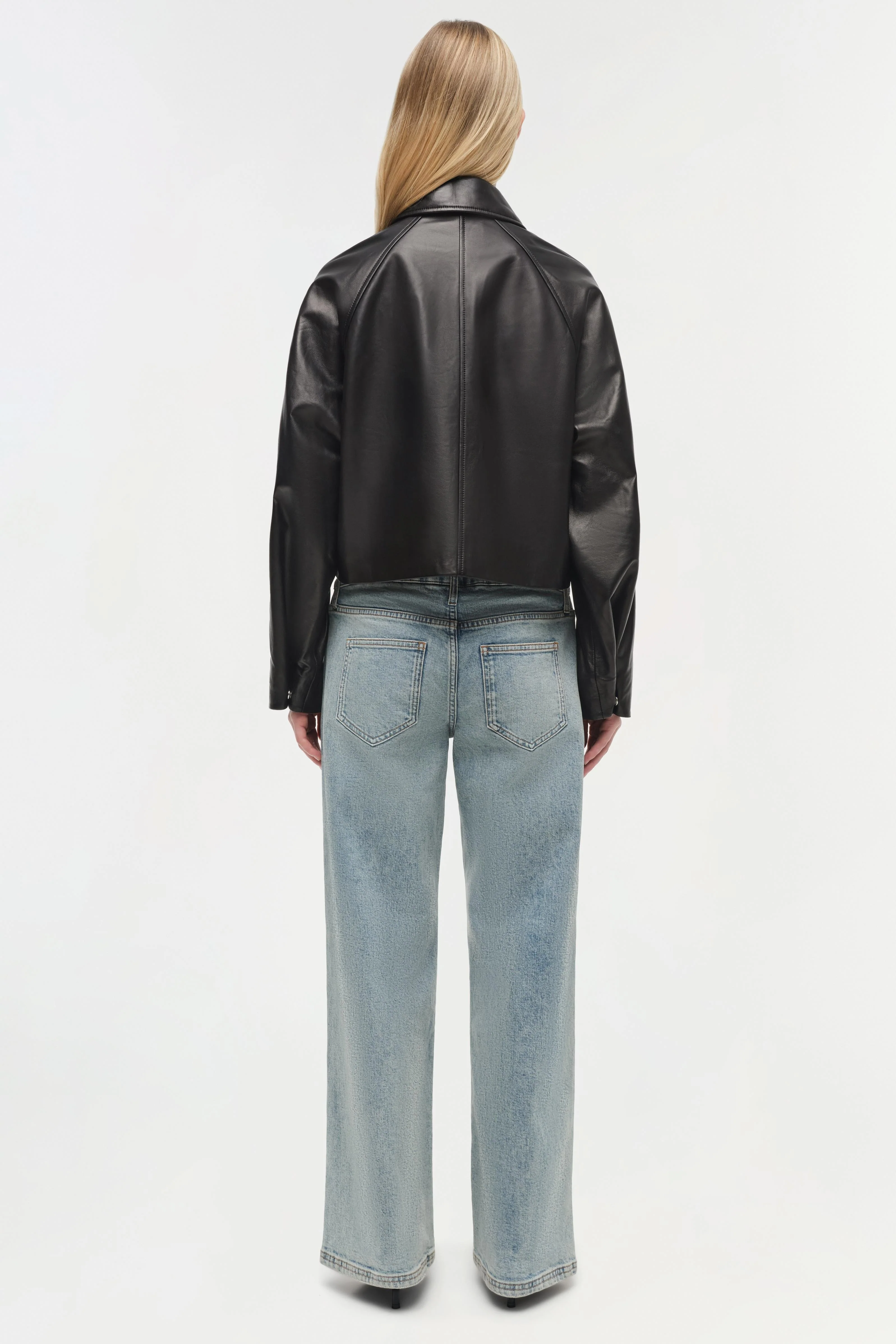 Womens | Everli Leather Jacket | Black - Image 5