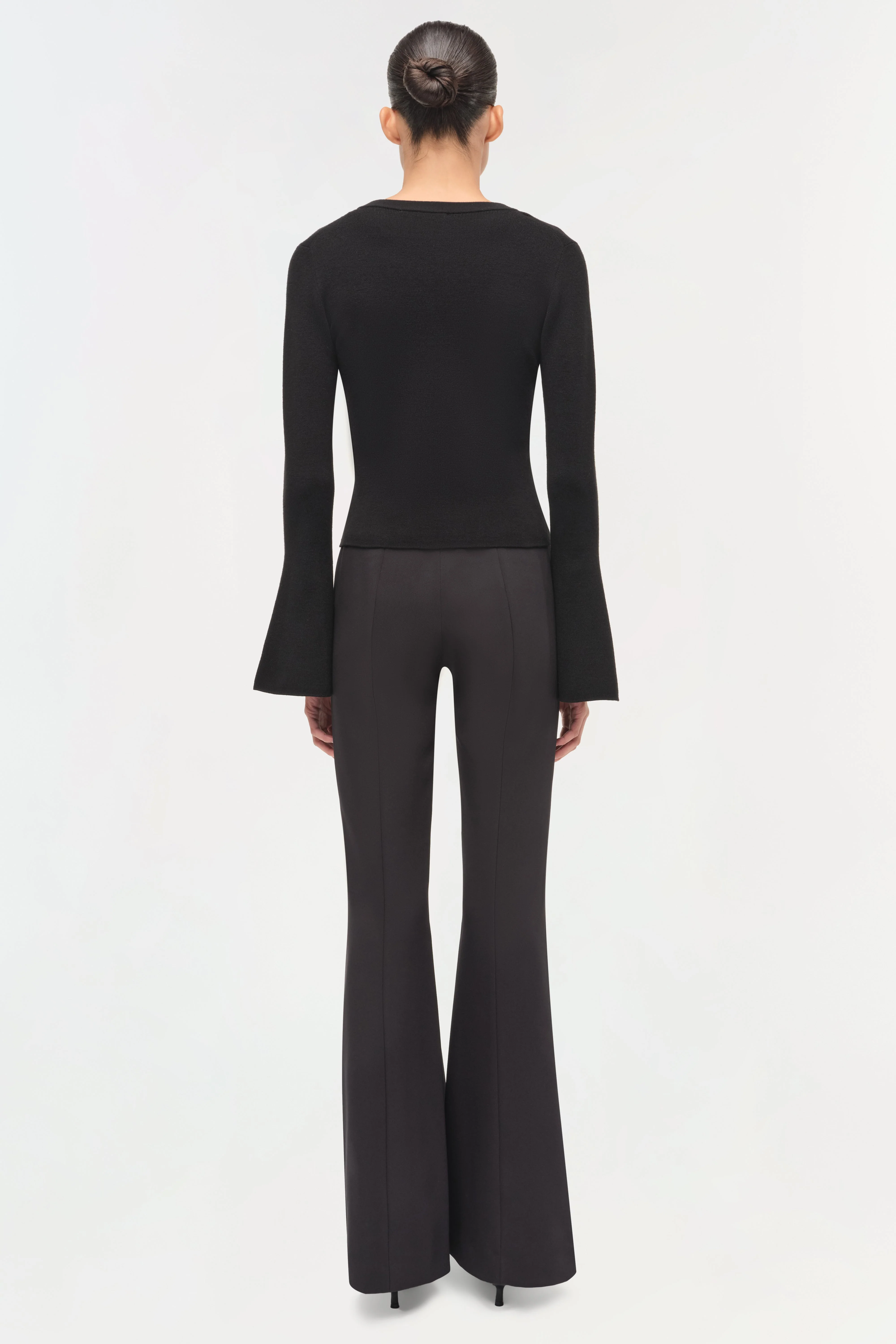 Womens | Evren Wool Top | Black - Image 5