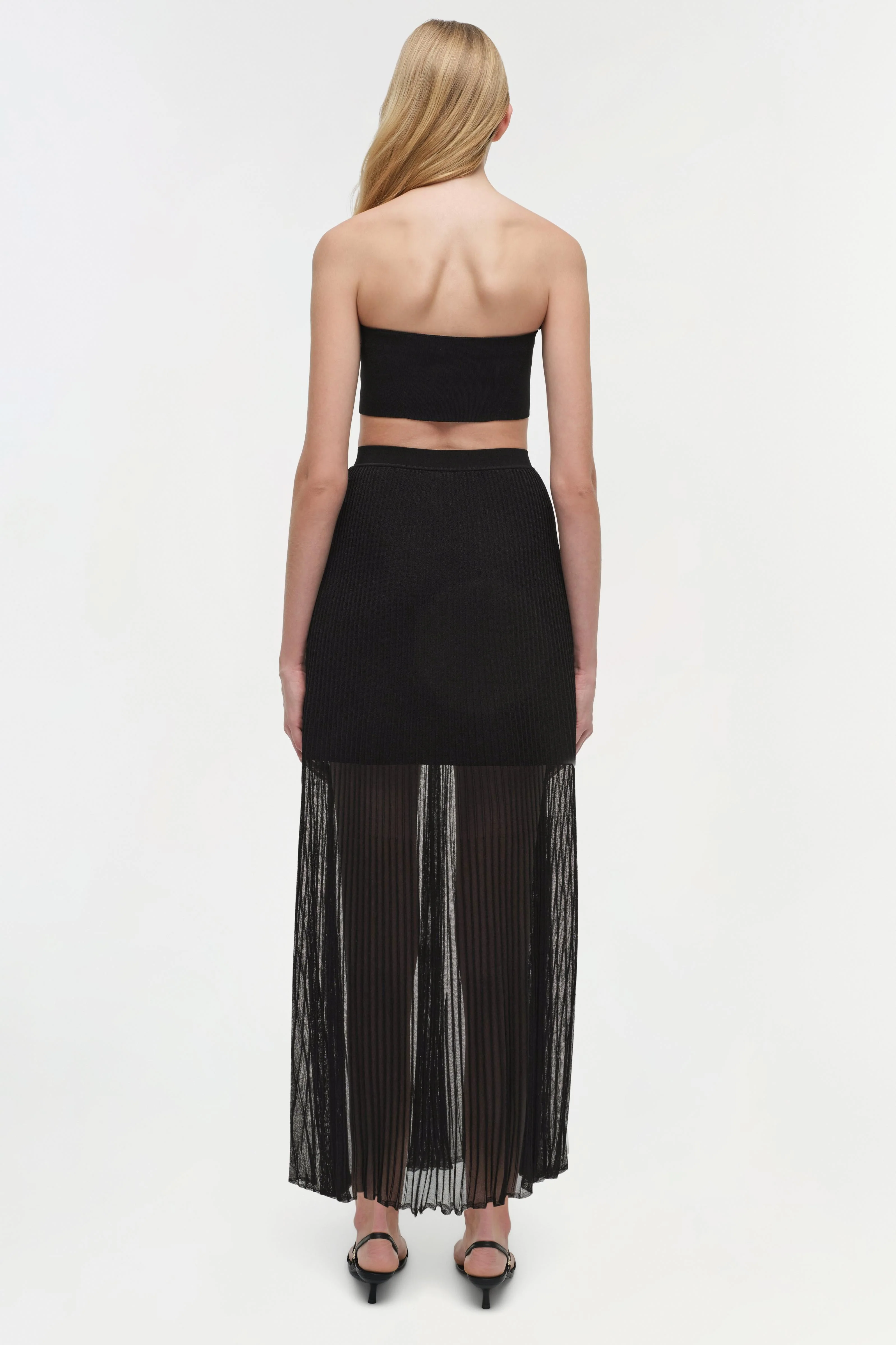 Womens | Falan Compact Knit Bralette | Black - Image 5