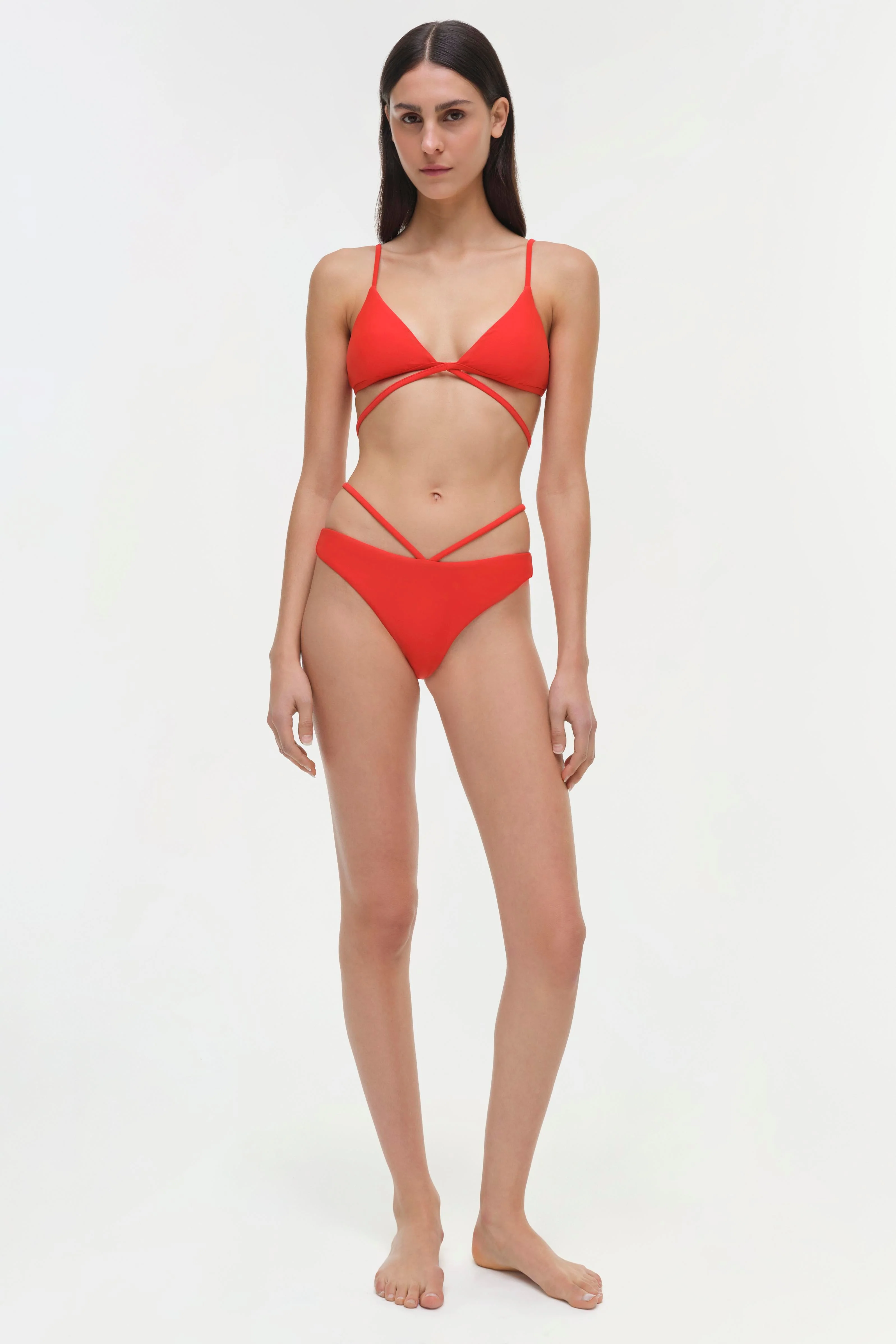 Womens | Harlen Bikini Top | Fiery Red - Image 3