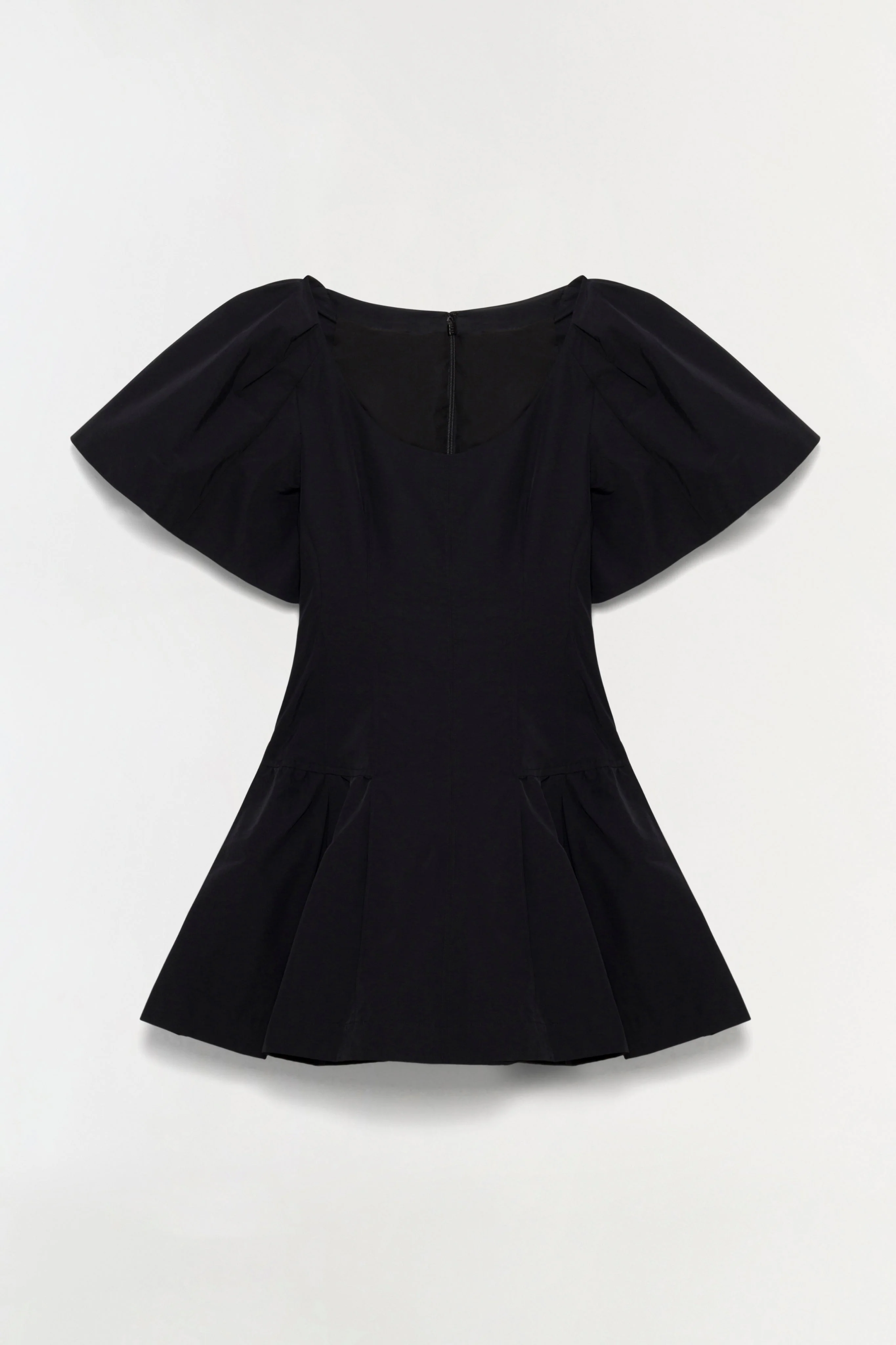 Womens | Hattie Cotton Faille Mini Dress | Black