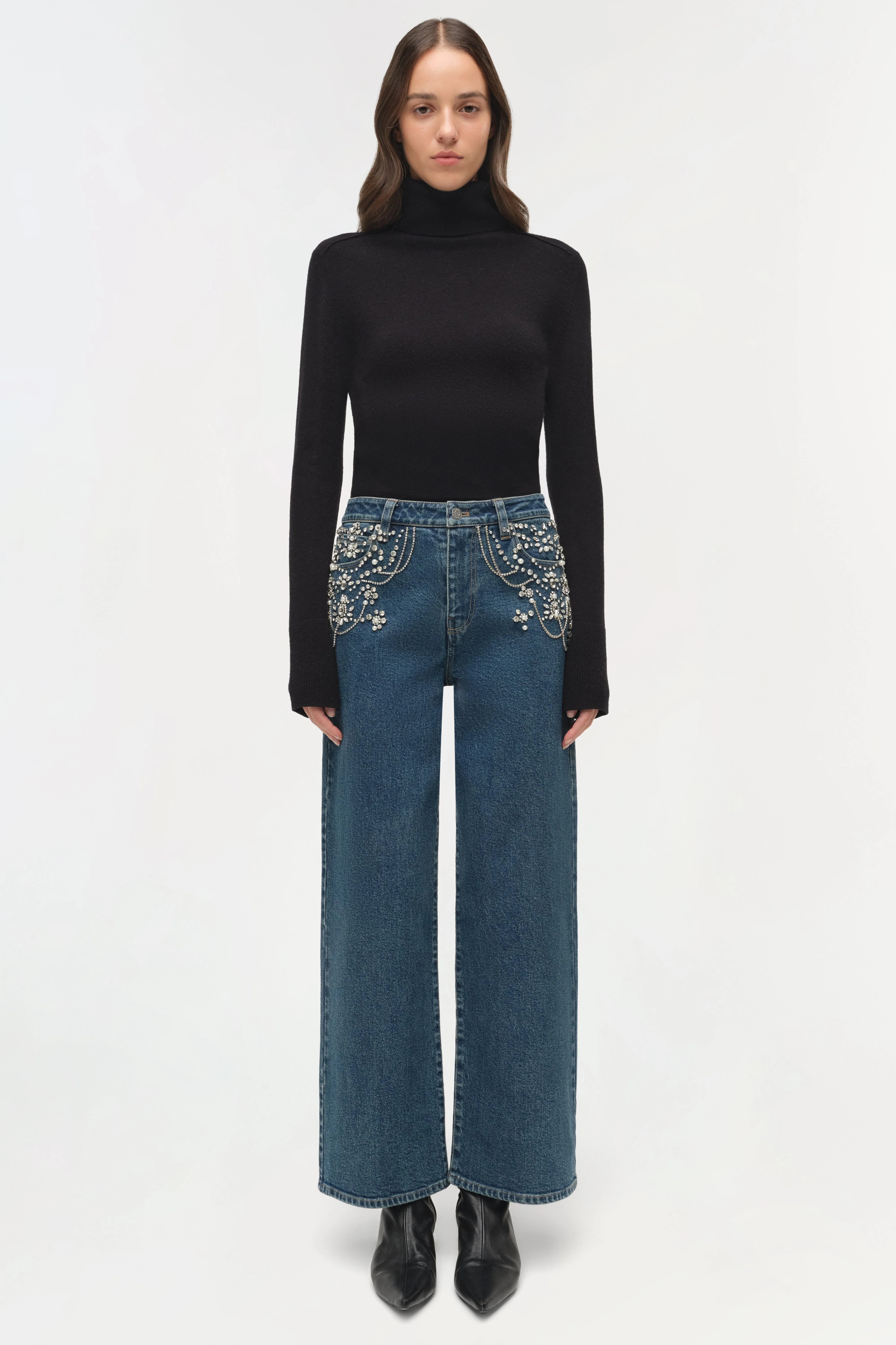 Womens | Jude Embellished Crop Jean | Solana - Image 6