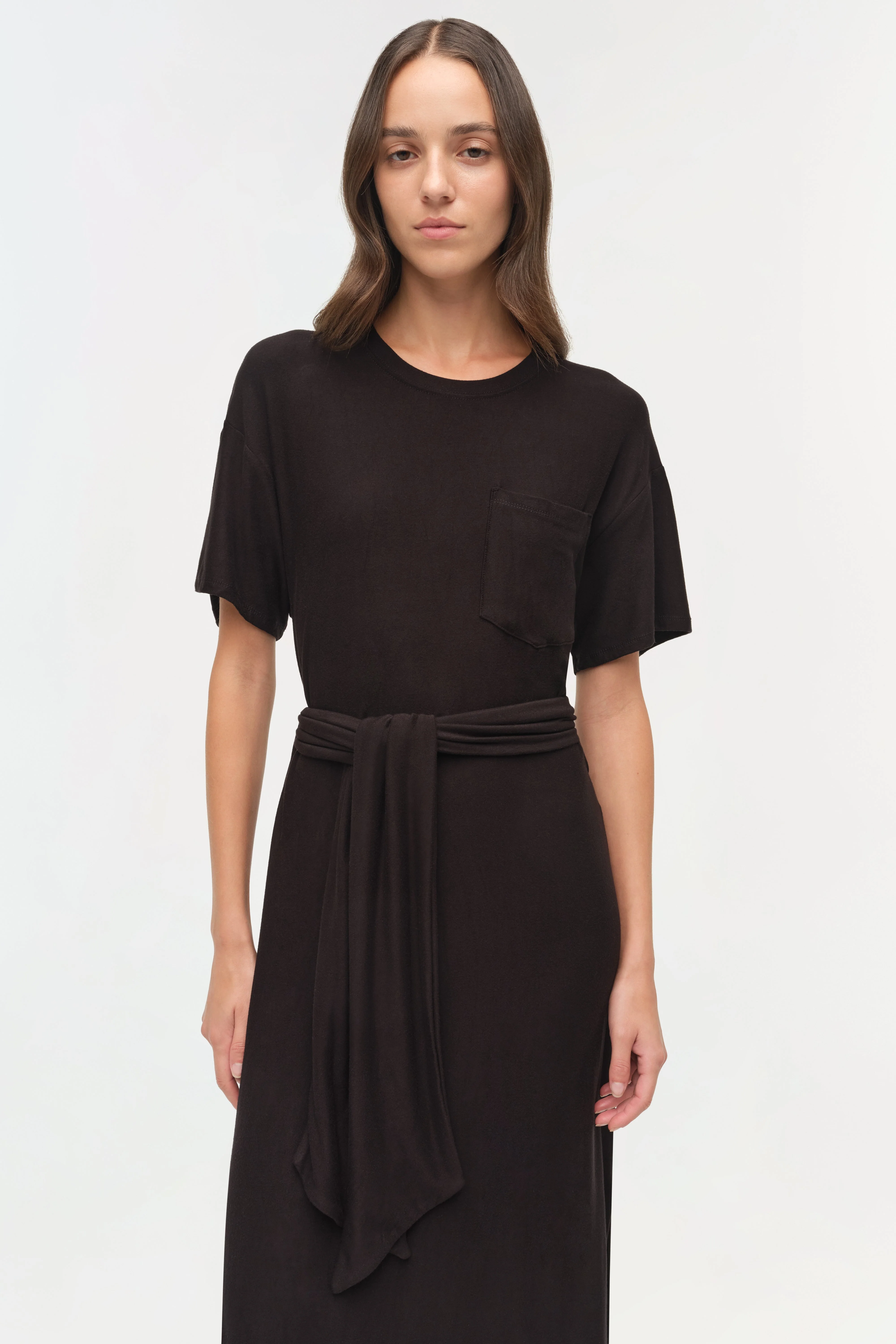 Womens | Kassie Jersey T-Shirt Dress | Black - Image 3