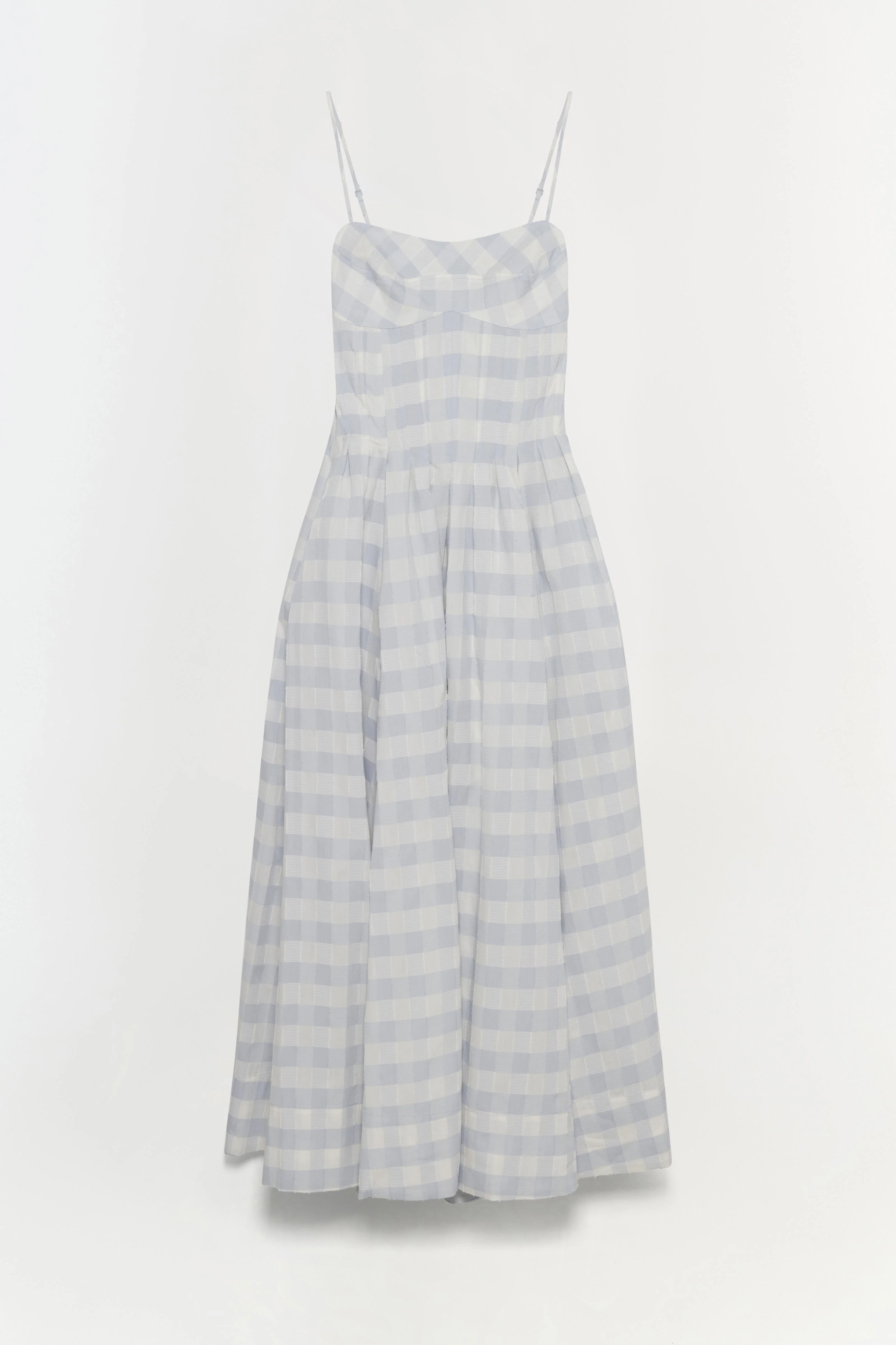Womens | Kittiya Cotton Midi Dress | Periwinkle Sky Multi