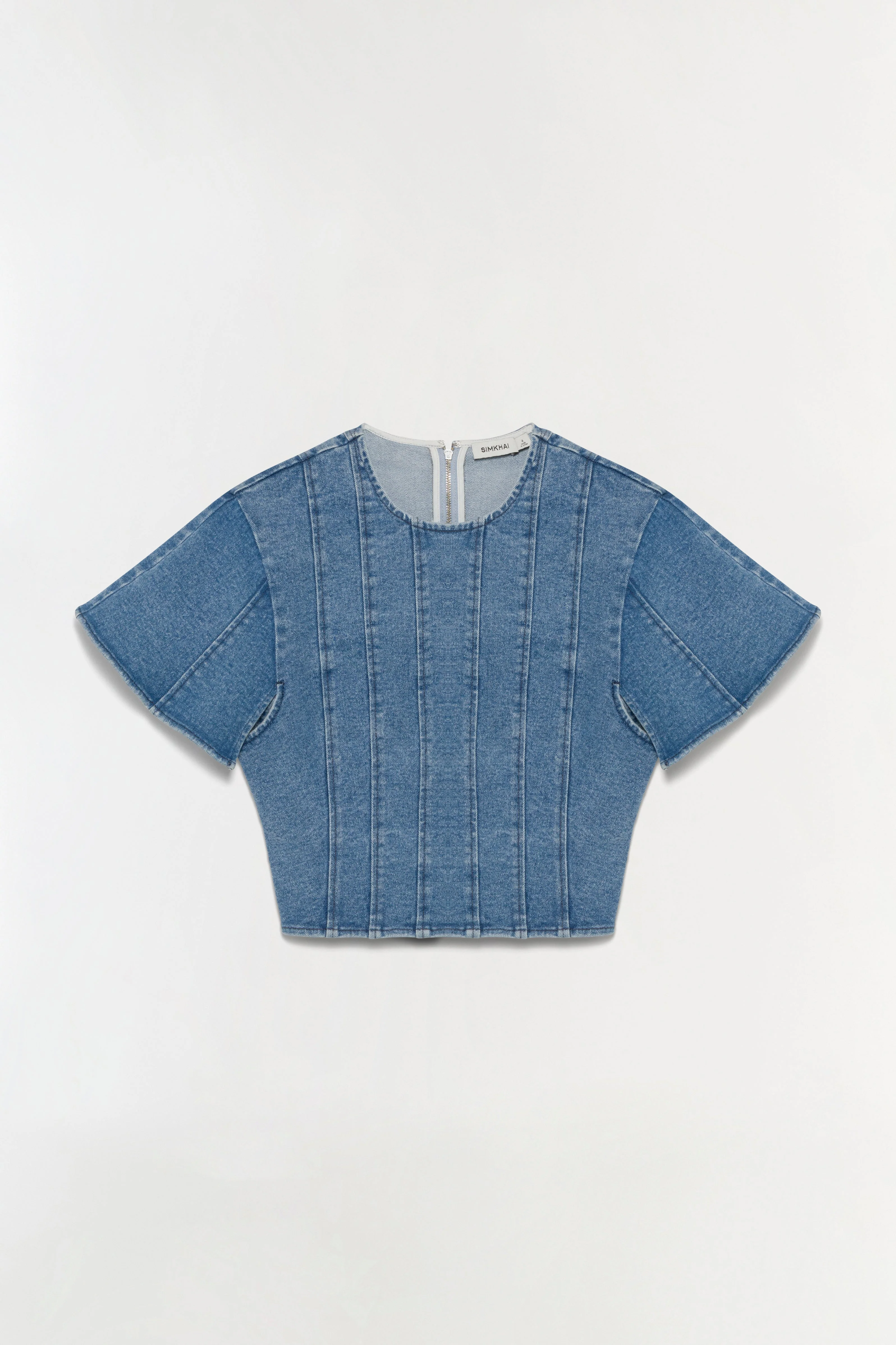 Womens | Kolby Structured Denim Top | Montauk