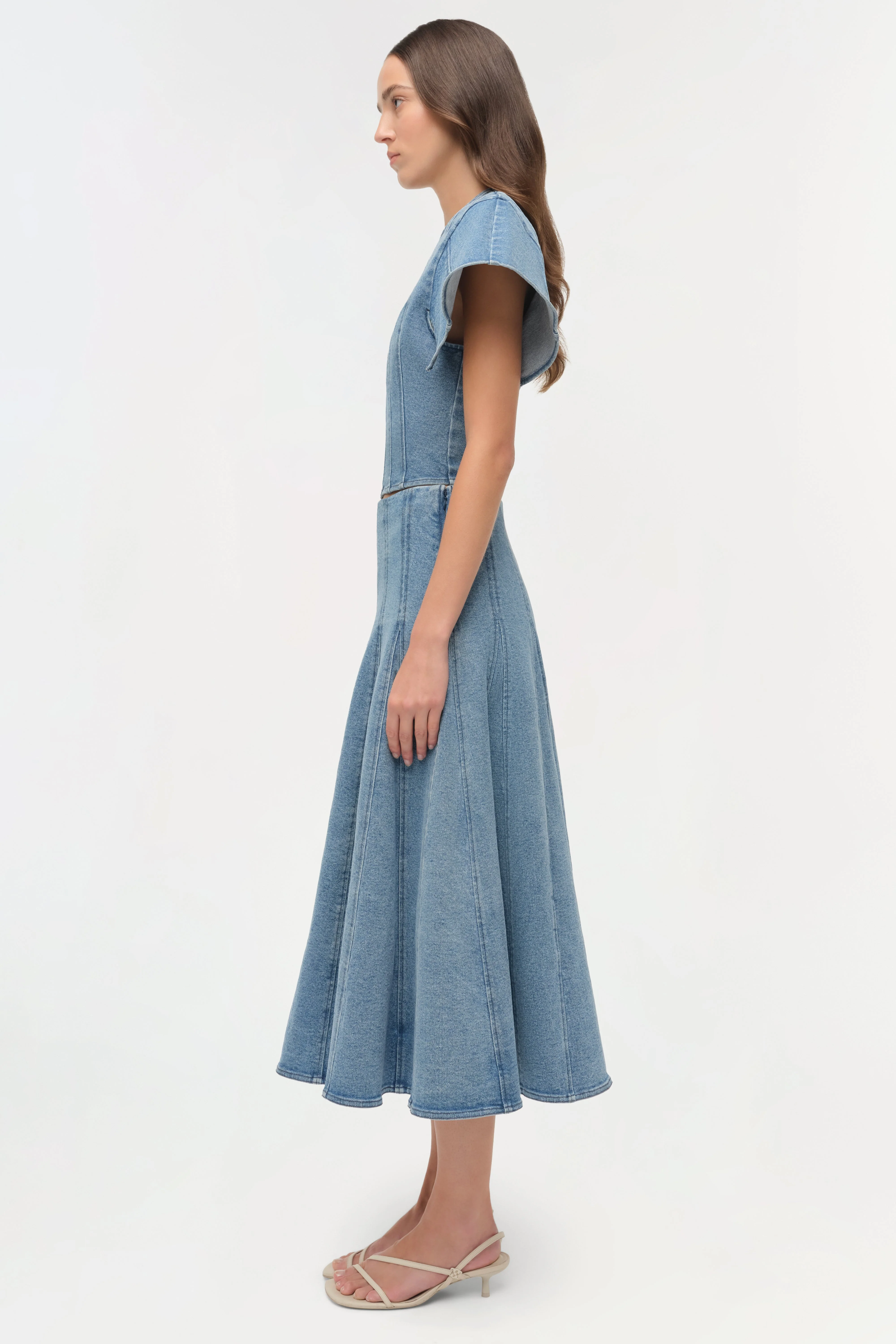 Womens | Kolby Structured Denim Top | Montauk - Image 5
