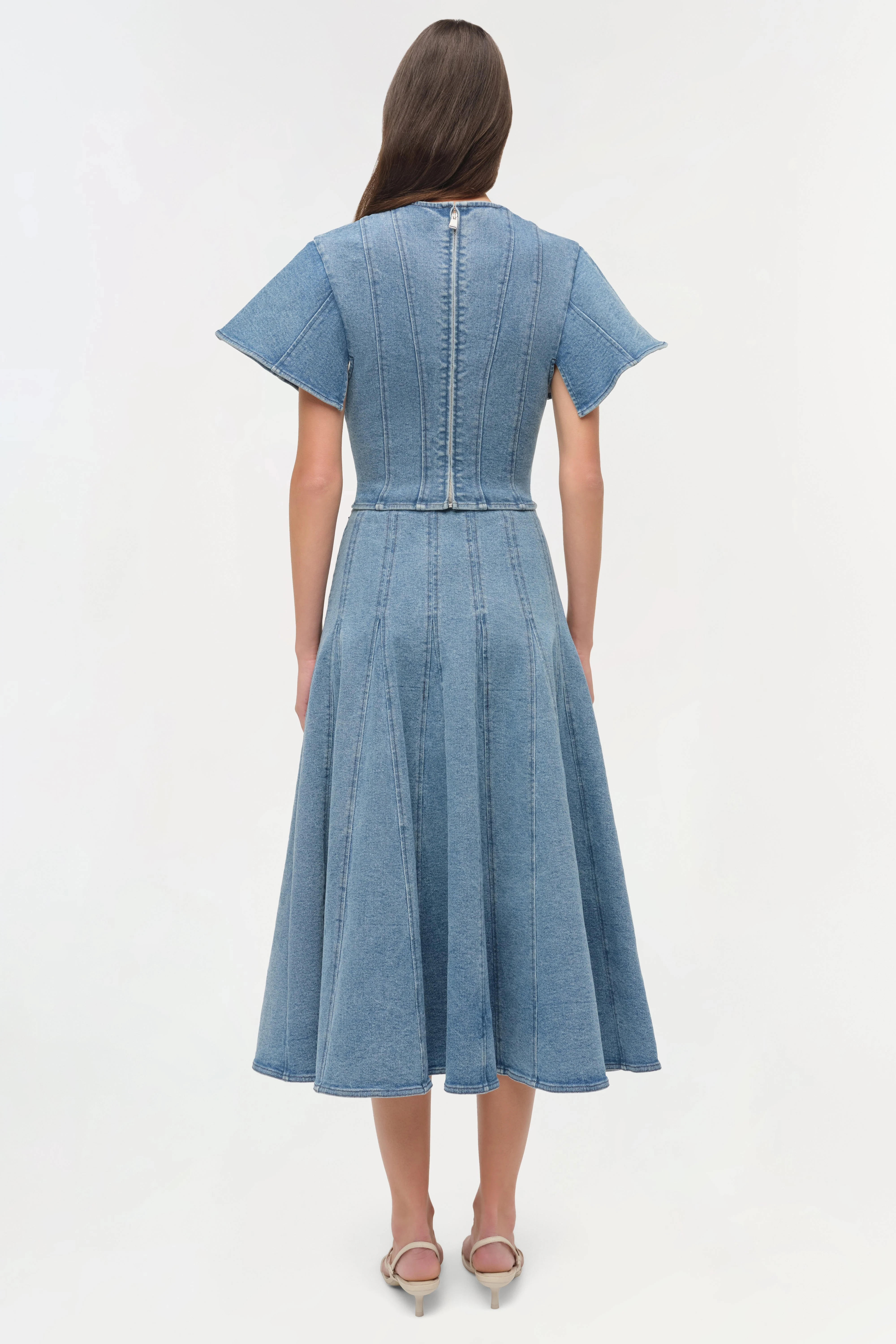 Womens | Kolby Structured Denim Top | Montauk - Image 6