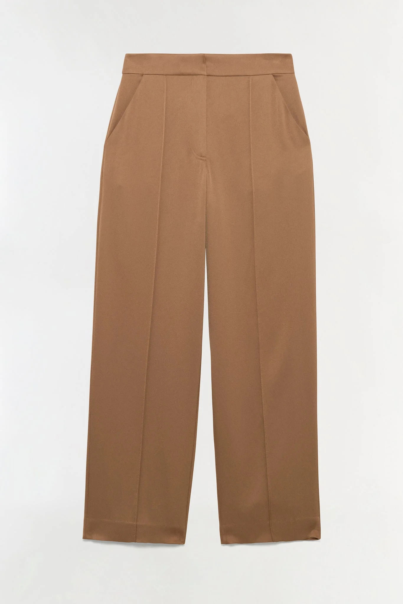 Womens | Kyra Satin Wide Leg Pant | Chai