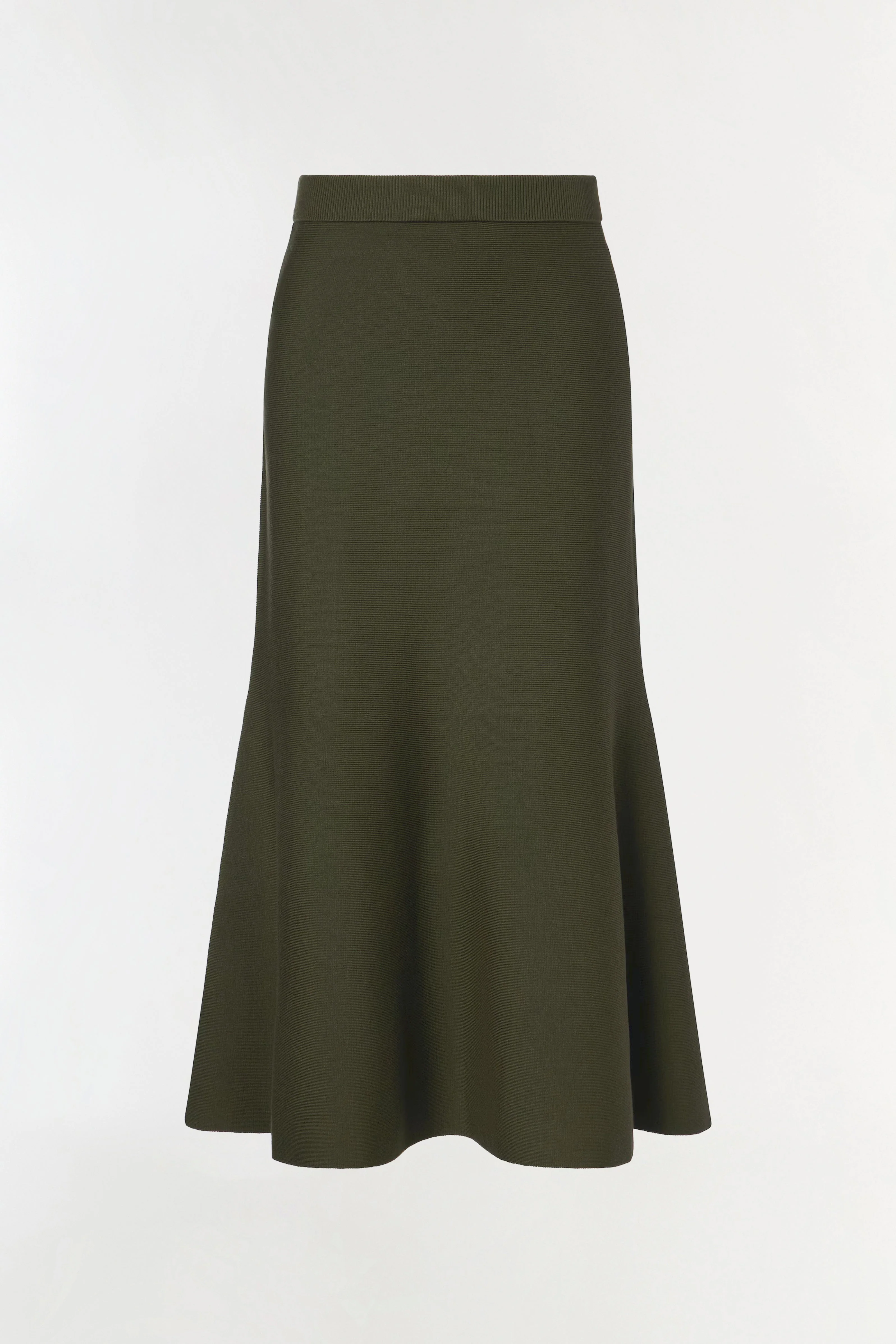 Womens | Layne Wool Midi Skirt | Fern