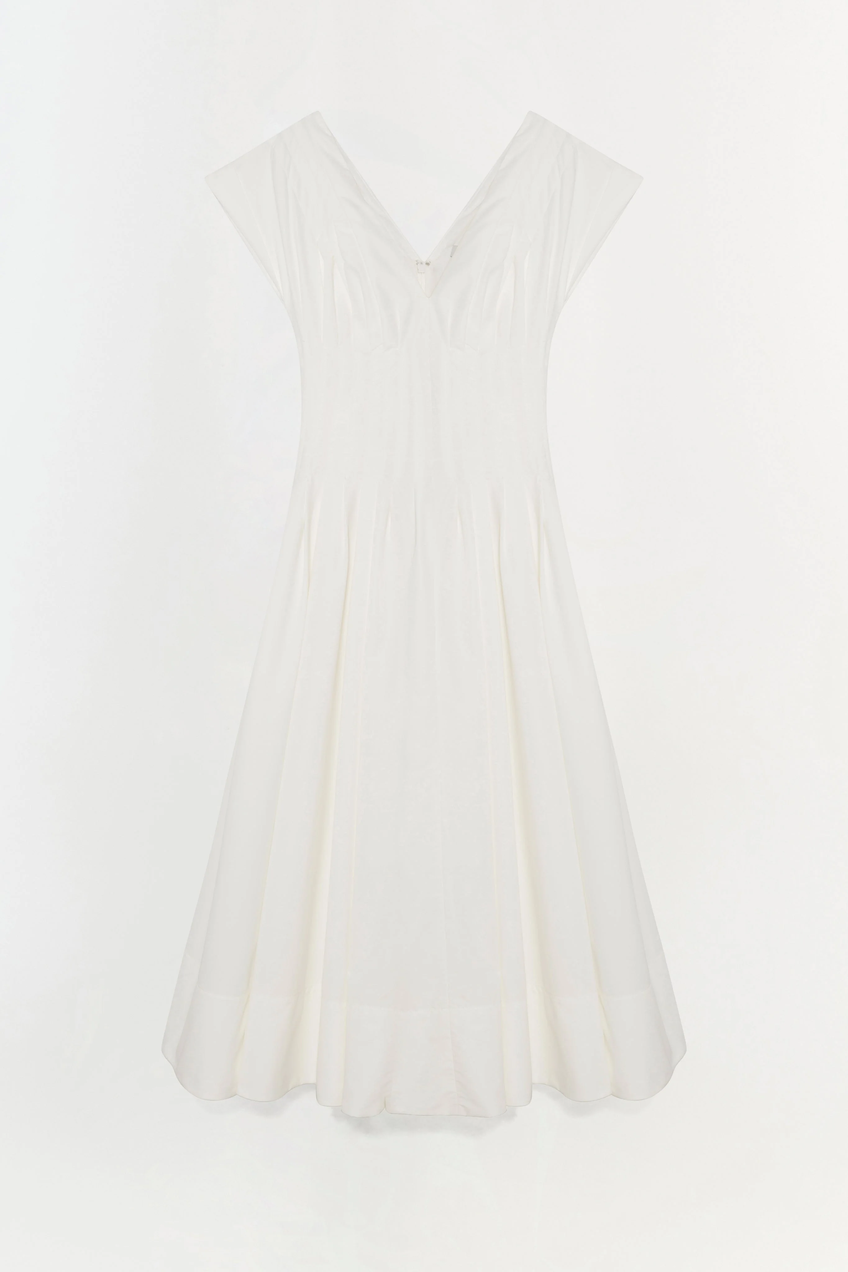 Womens | Nina Cotton Midi Dress | White