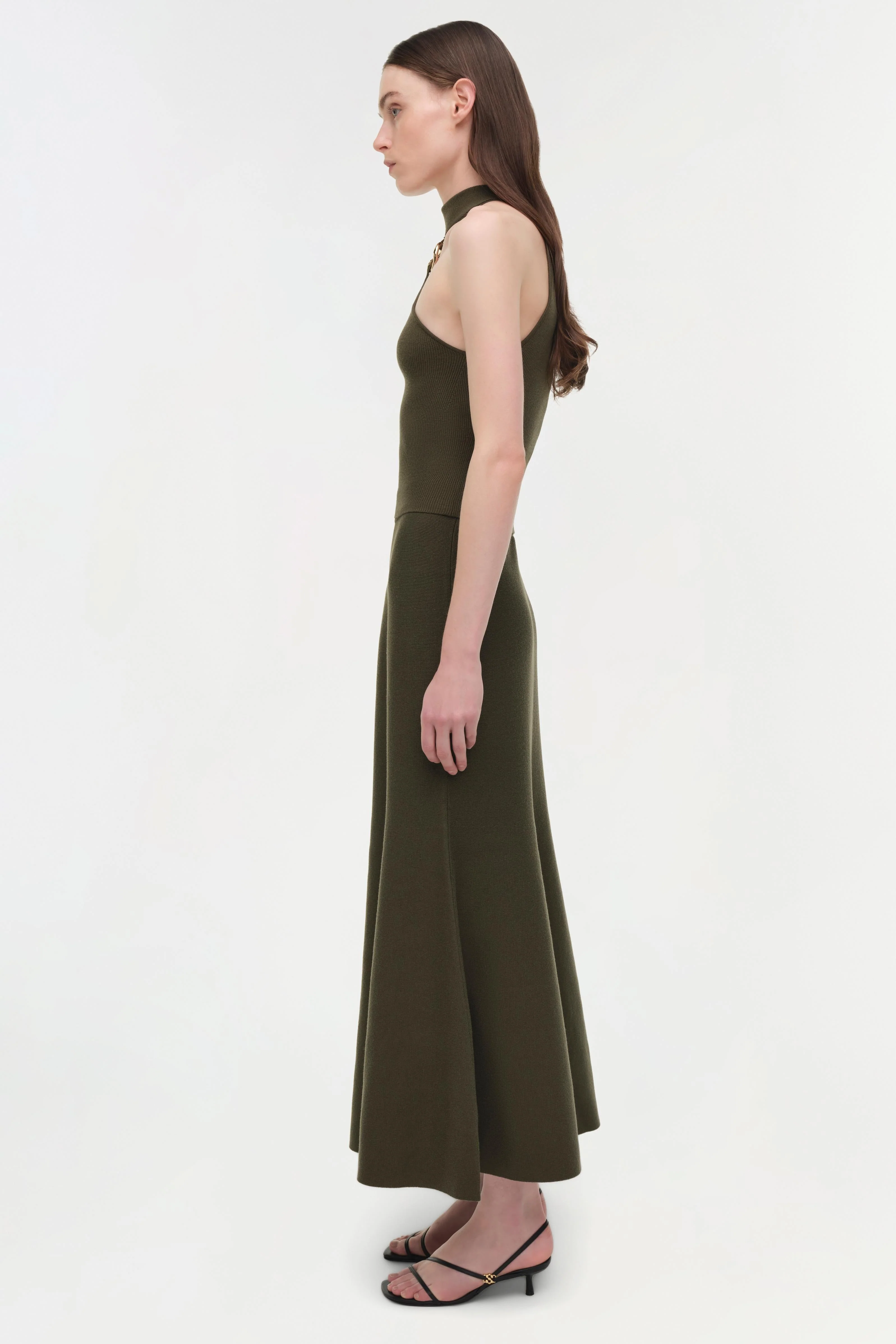 Womens | Renlen Wool Halter Top | Fern - Image 5