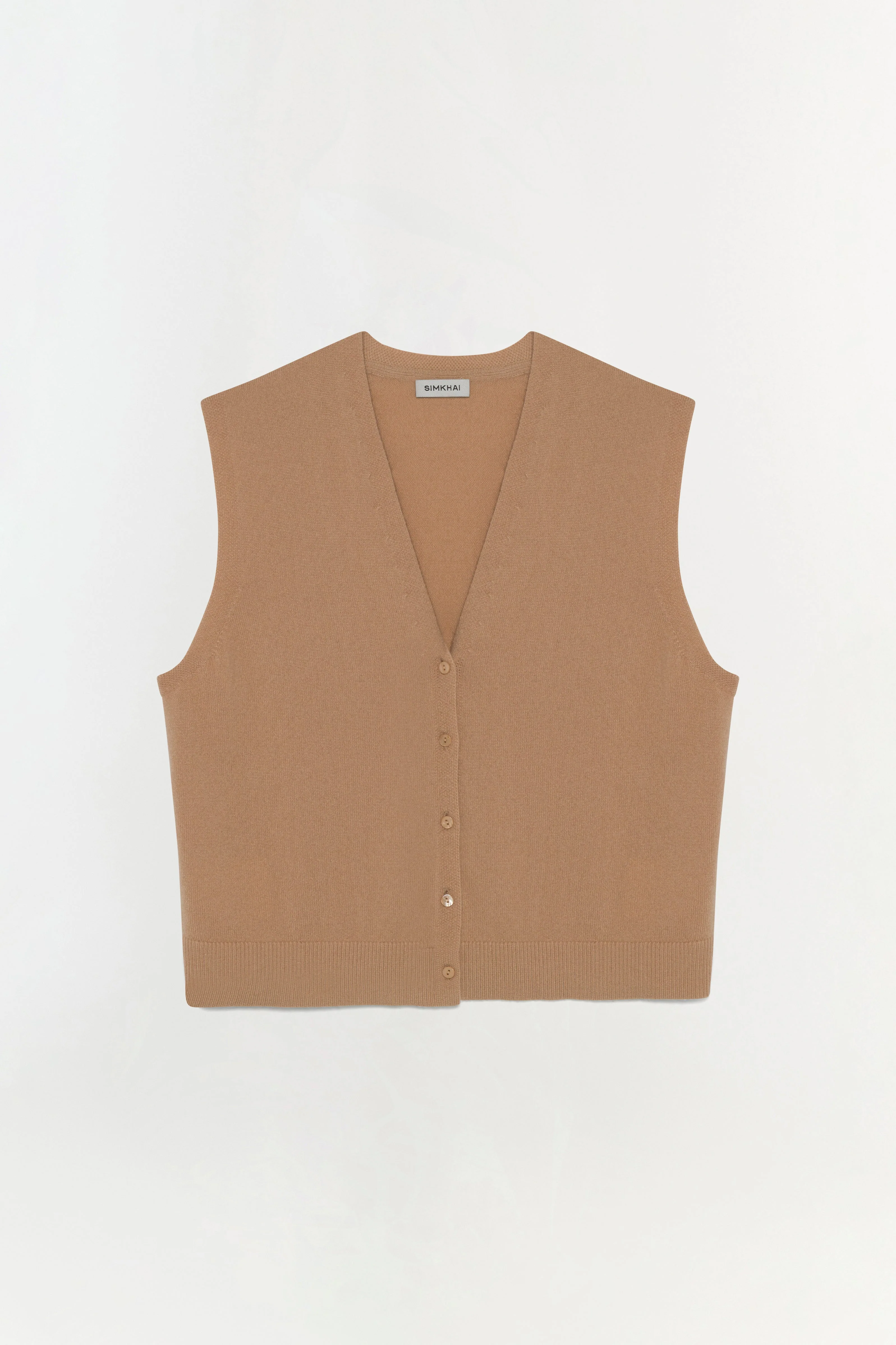 Womens | Rozzi Cashmere Vest | Taupe