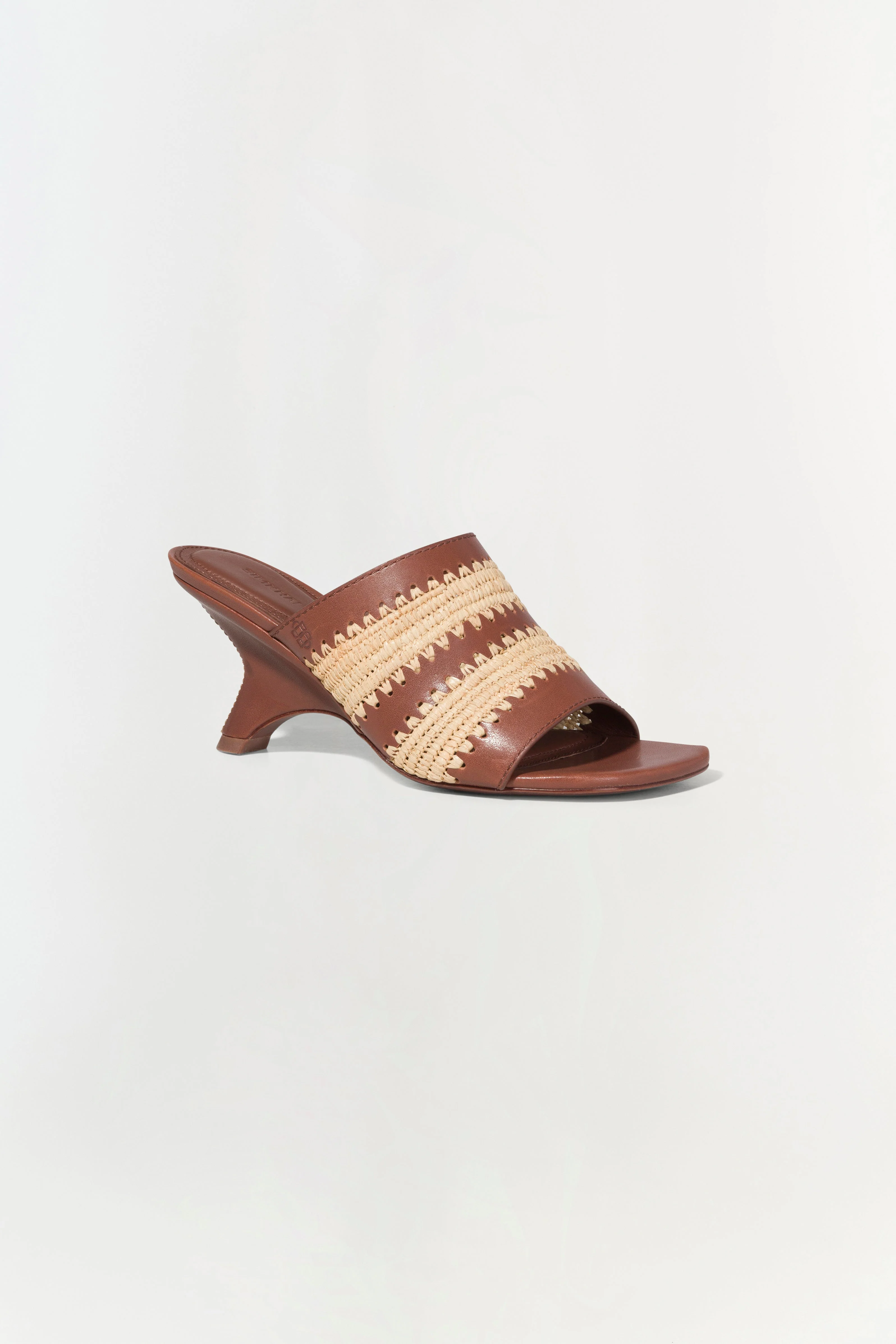 Womens | Shadow Mule Raffia Sandal | Sable - Image 2