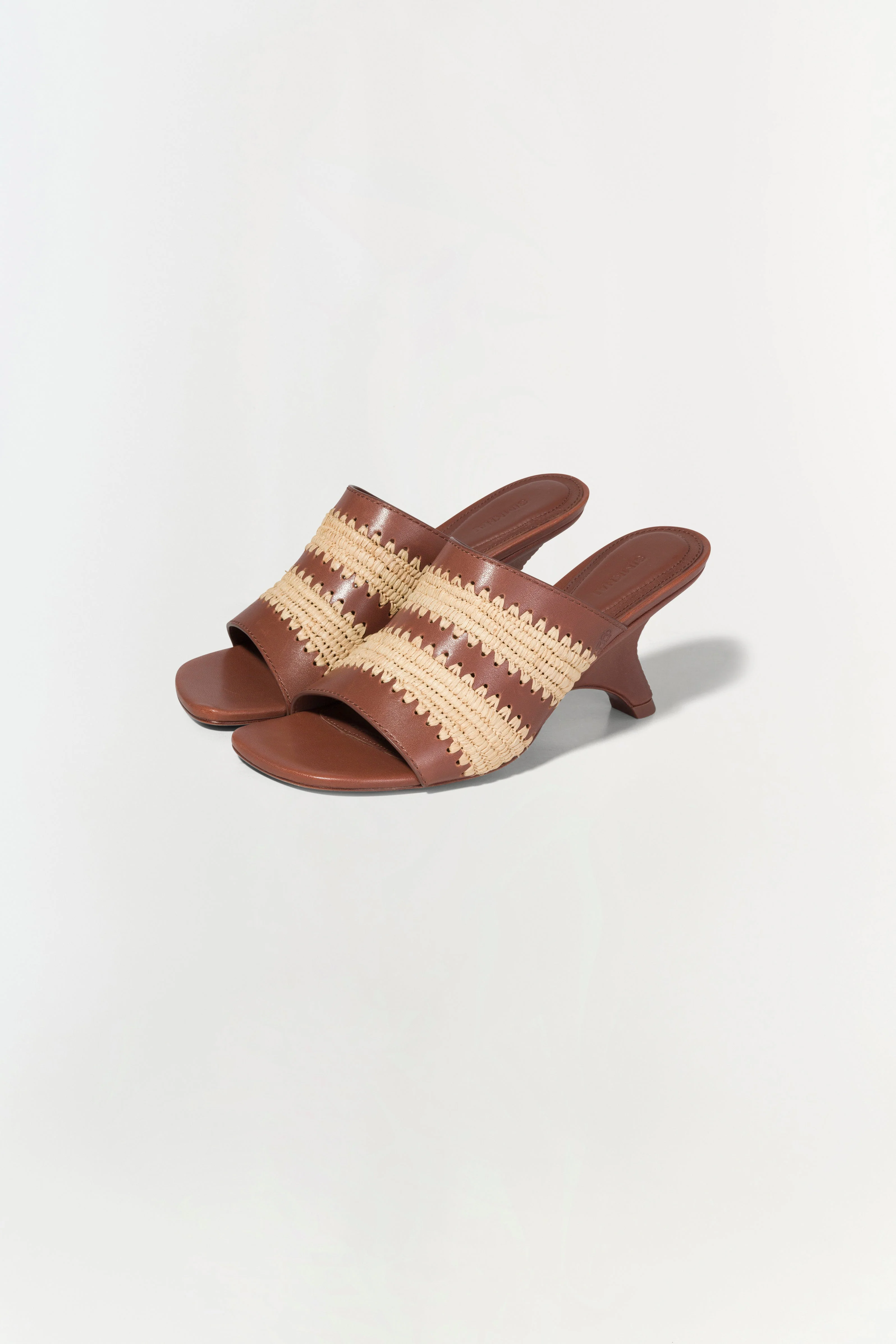 Womens | Shadow Mule Raffia Sandal | Sable - Image 3