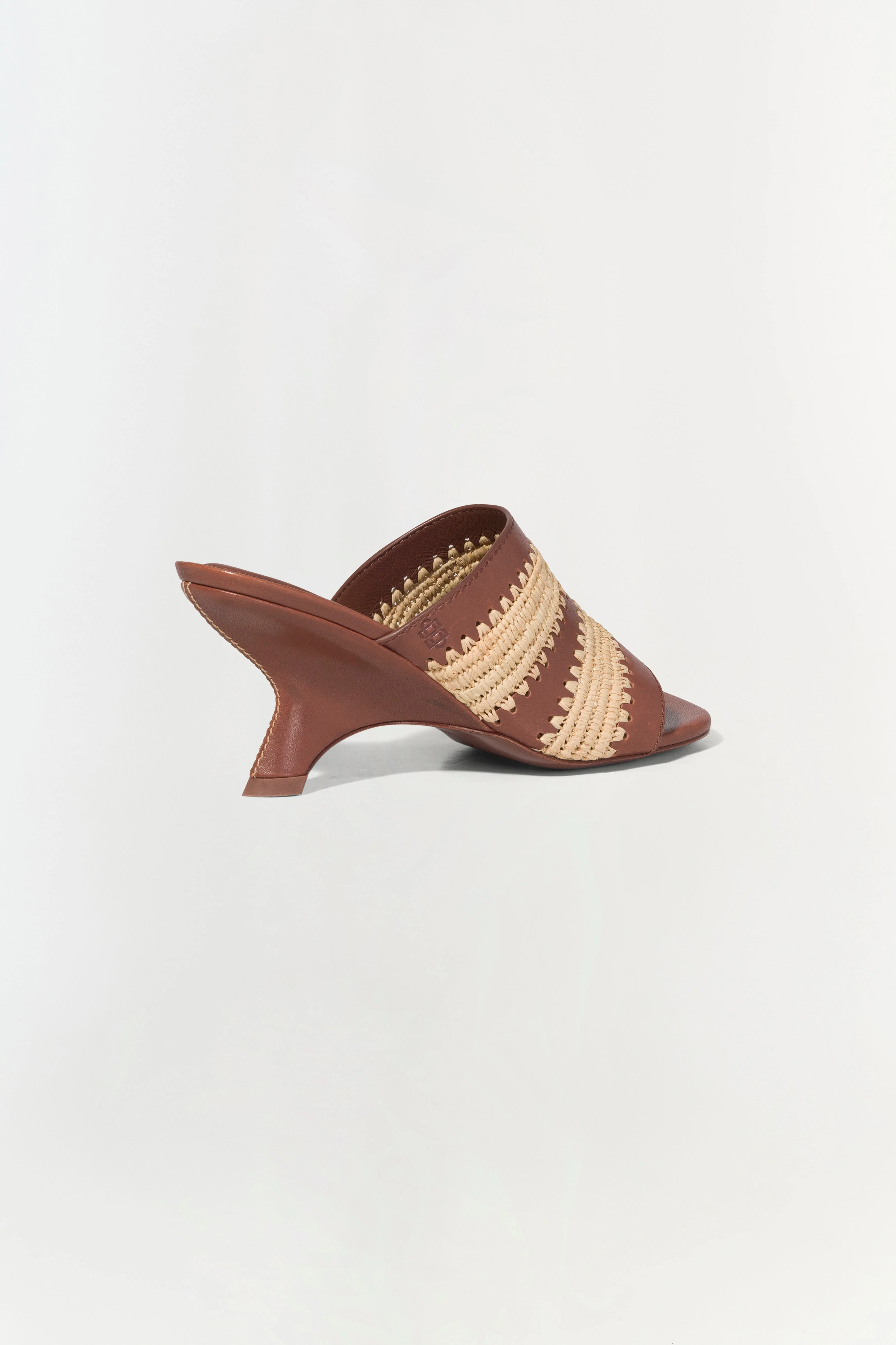 Womens | Shadow Mule Raffia Sandal | Sable - Image 4