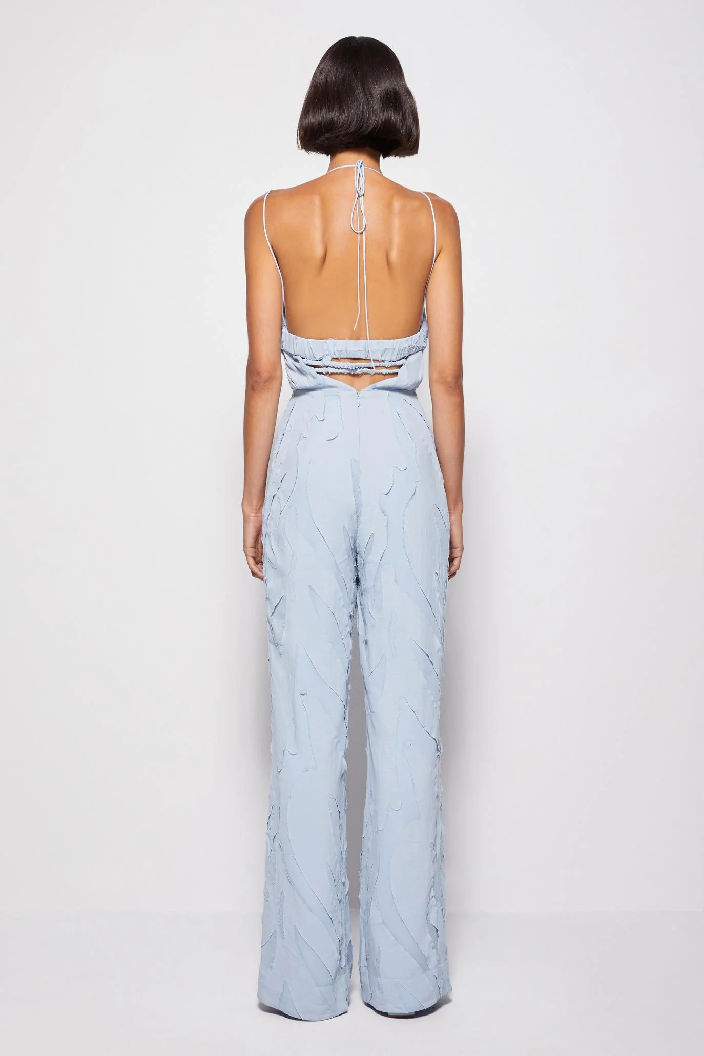 Womens | Sophia Textured Jumpsuit | Cove - Image 6
