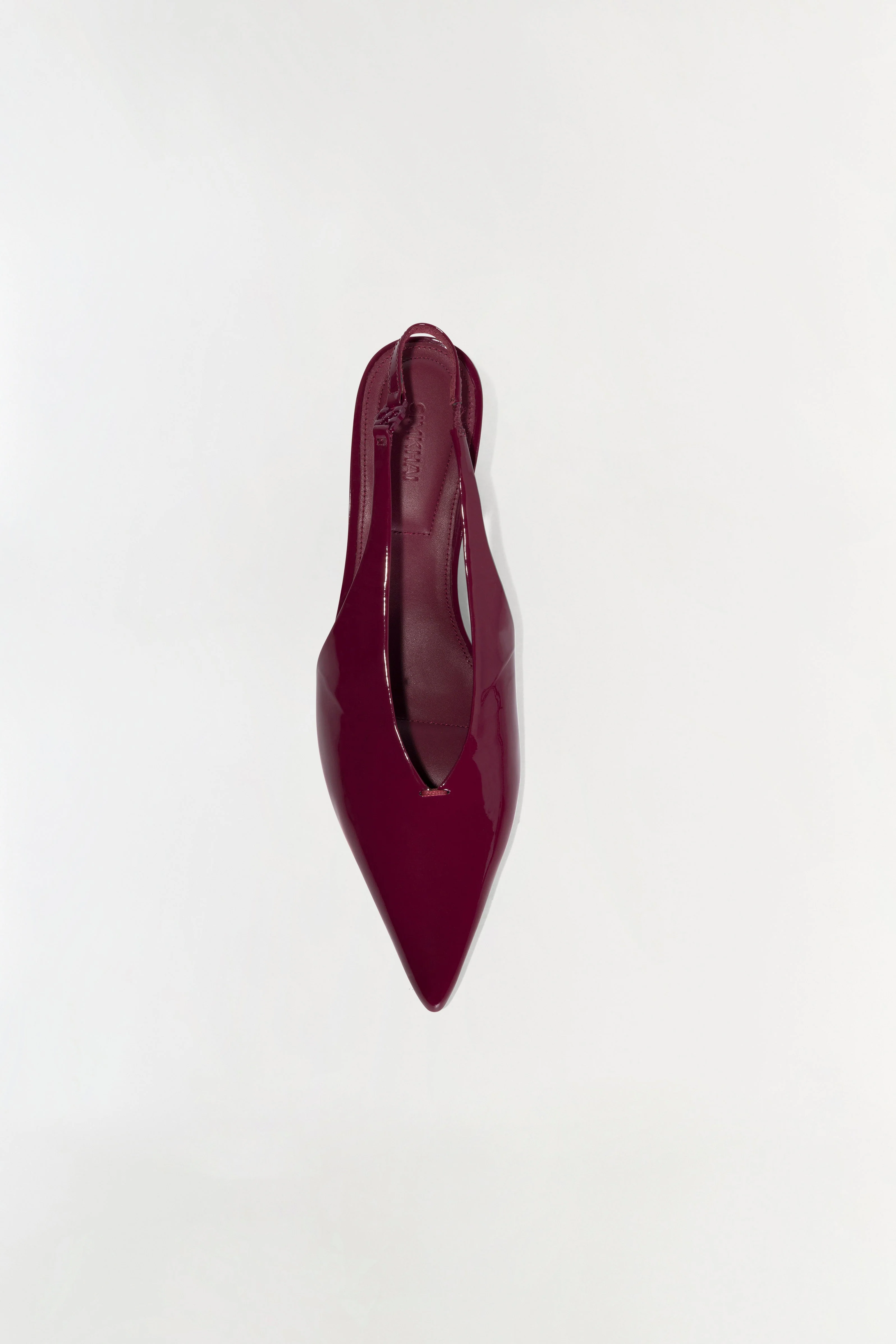 Womens | Sylvie Slingback Kitten Heel | Cranberry - Image 5