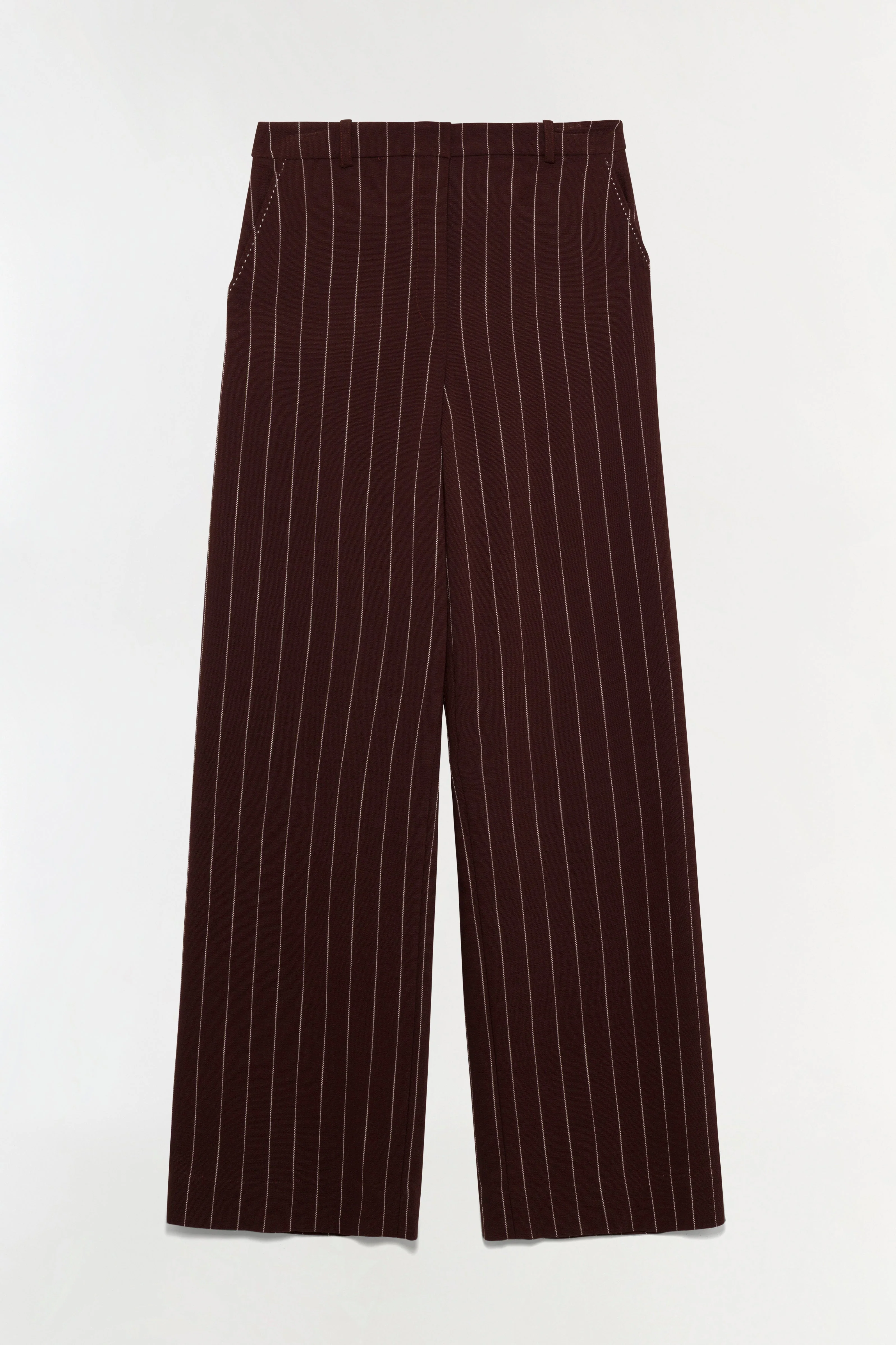 Womens | Tavar Suiting Pants | Mahogany Stripe