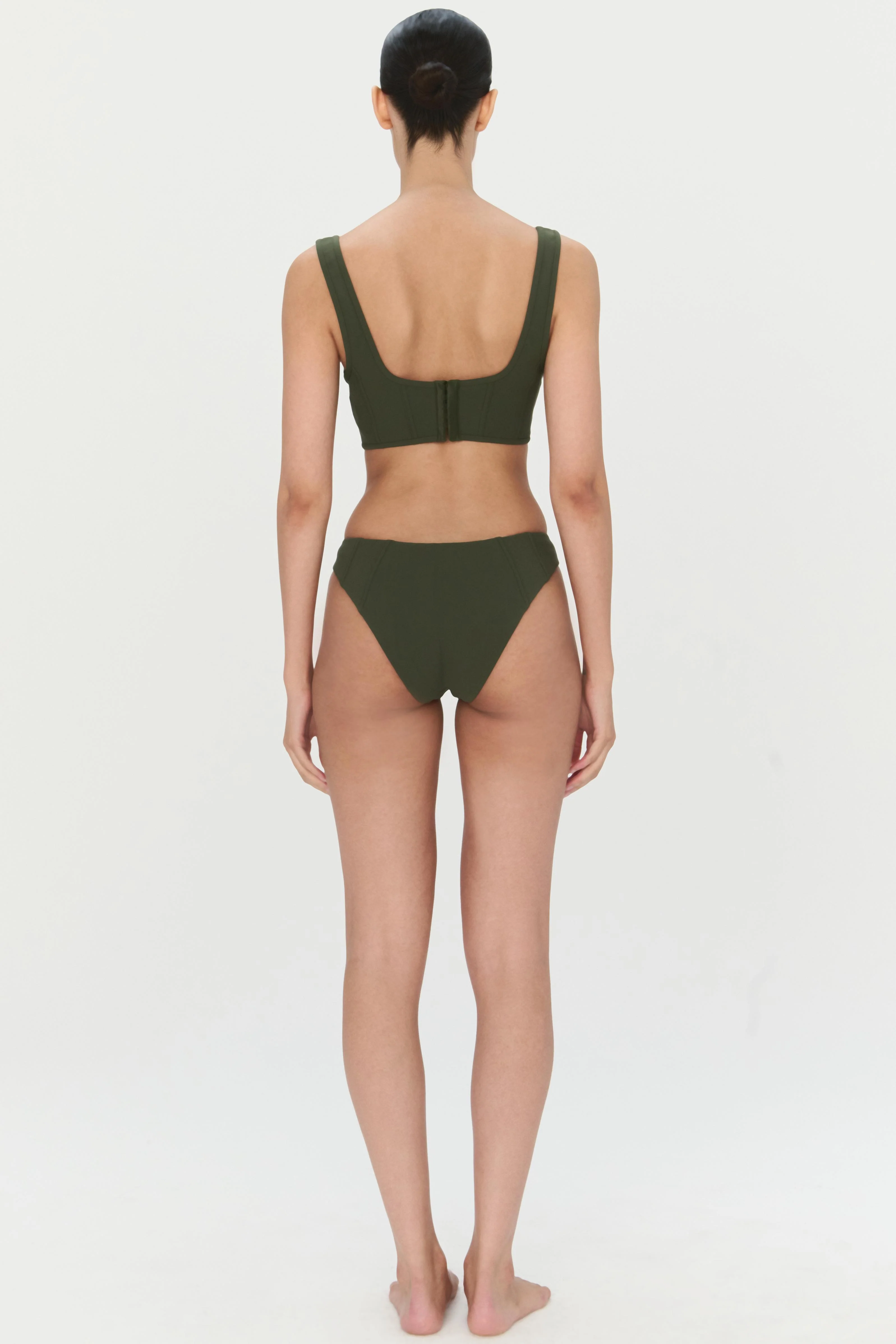 Womens | Zeke Bikini Top | Army - Image 3