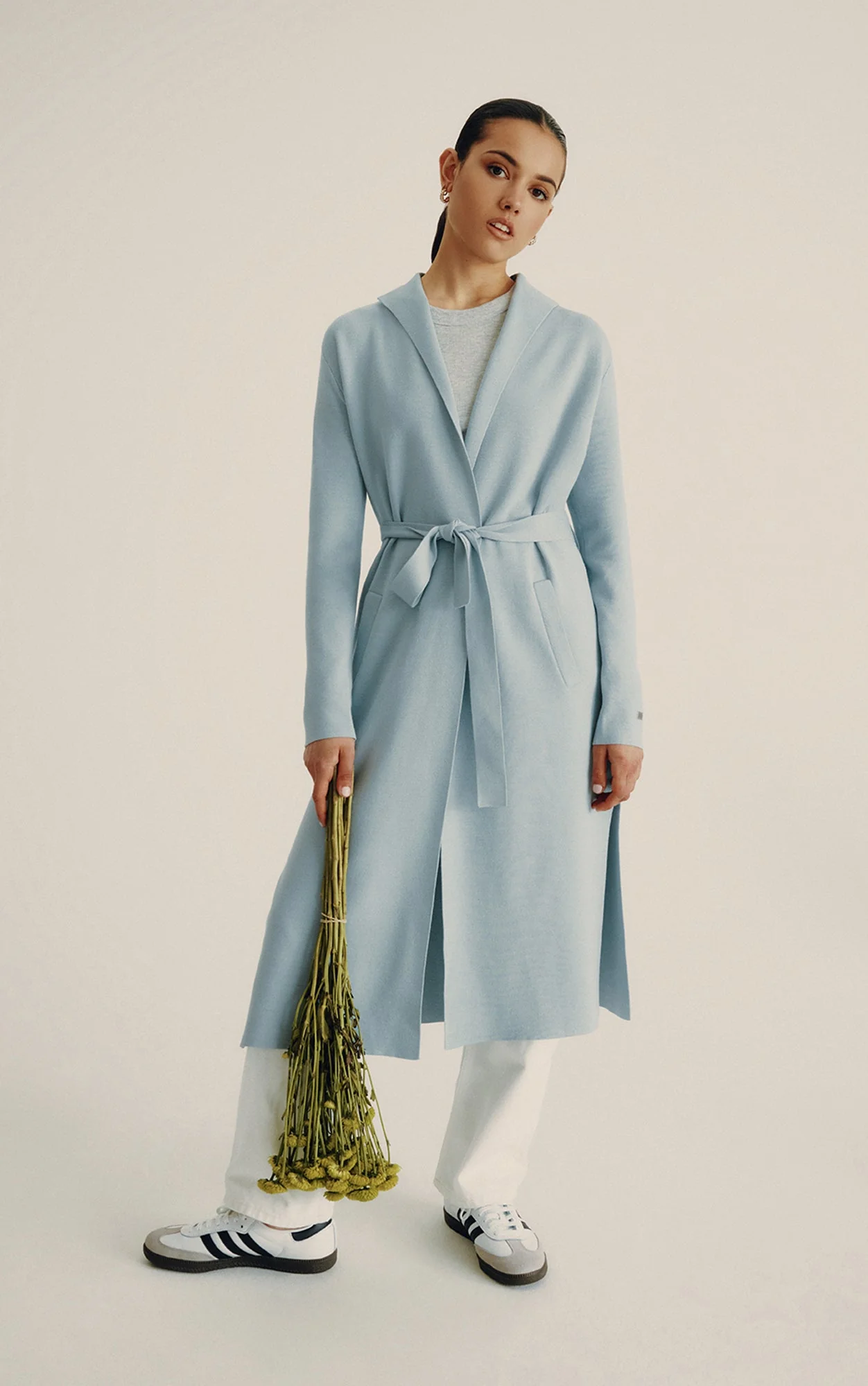 Aliciana Long Cardigan With Belt | Breeze - Image 2