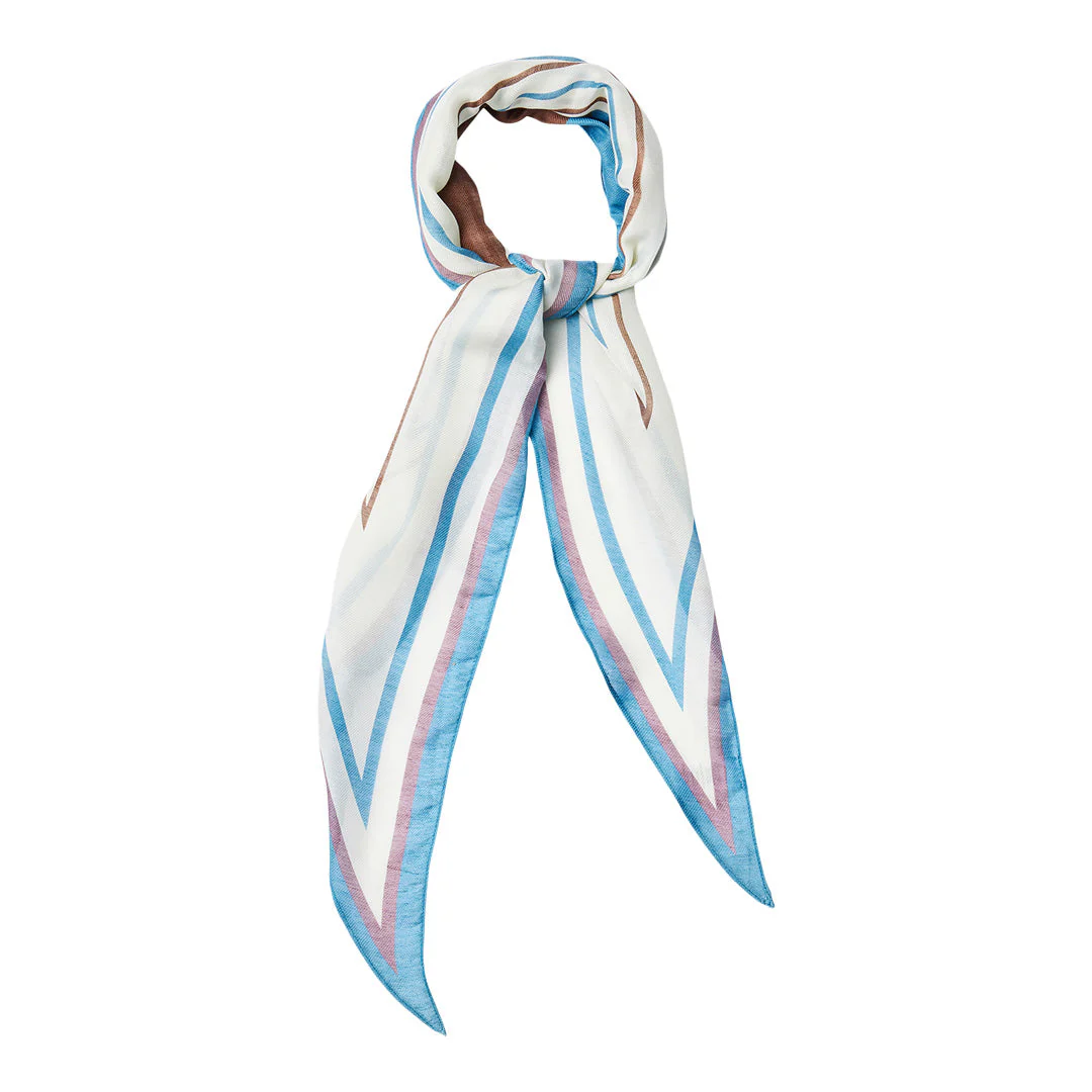 Alla Diamond-Shaped Scarf With Geometrical Pattern | Multicolor