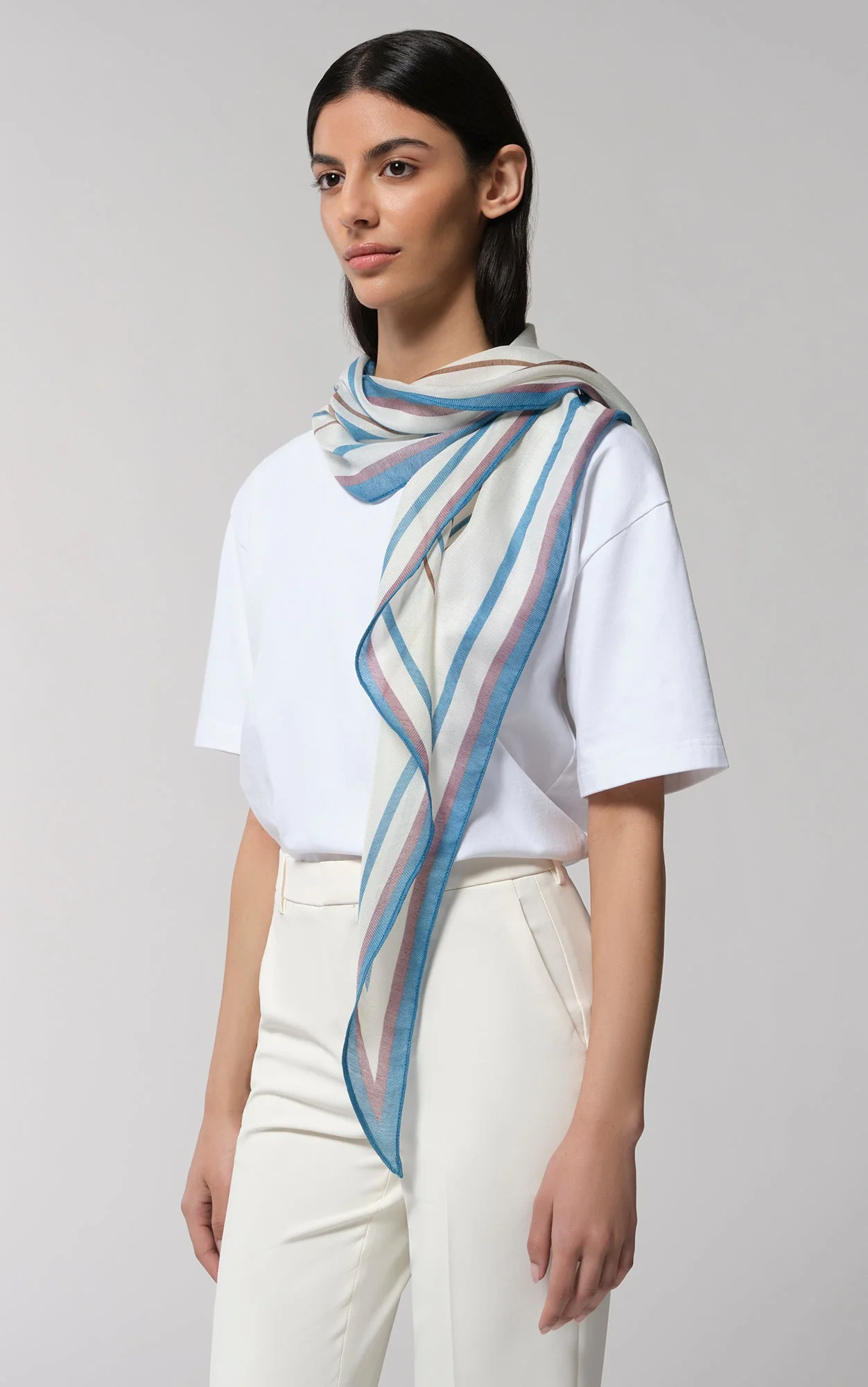 Alla Diamond-Shaped Scarf With Geometrical Pattern | Multicolor - Image 3