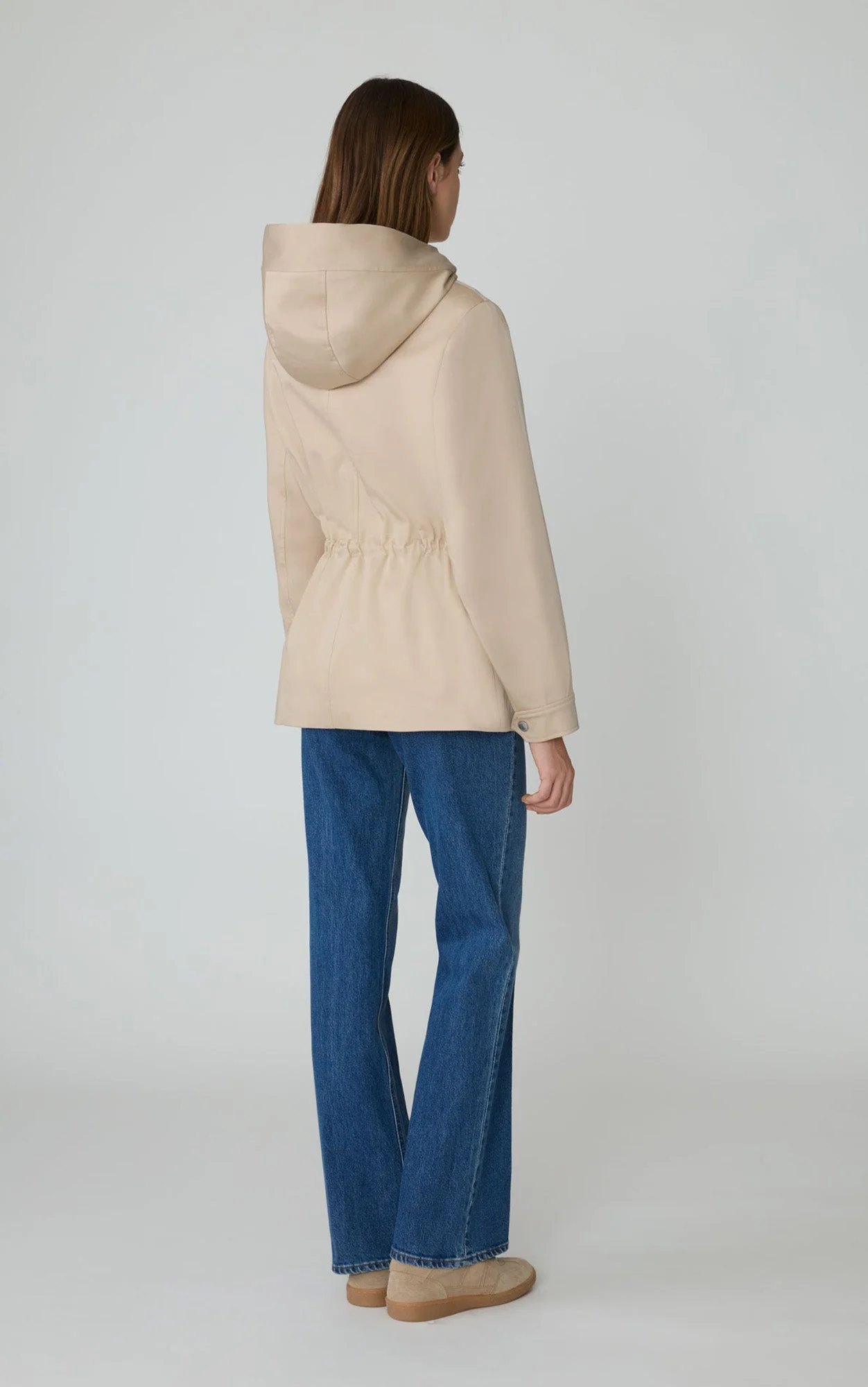 Avalynn Strech Cotton Utility Jacket | Almond - Image 5