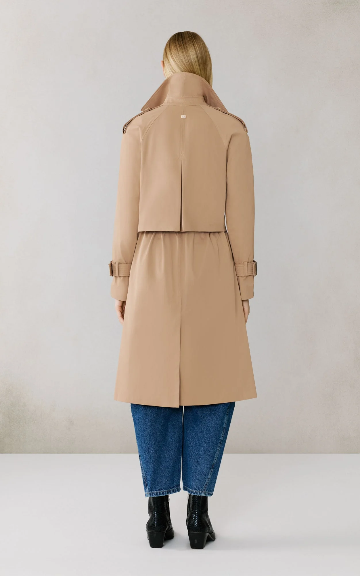 Becky-L Long Trench Coat | Teak - Image 4