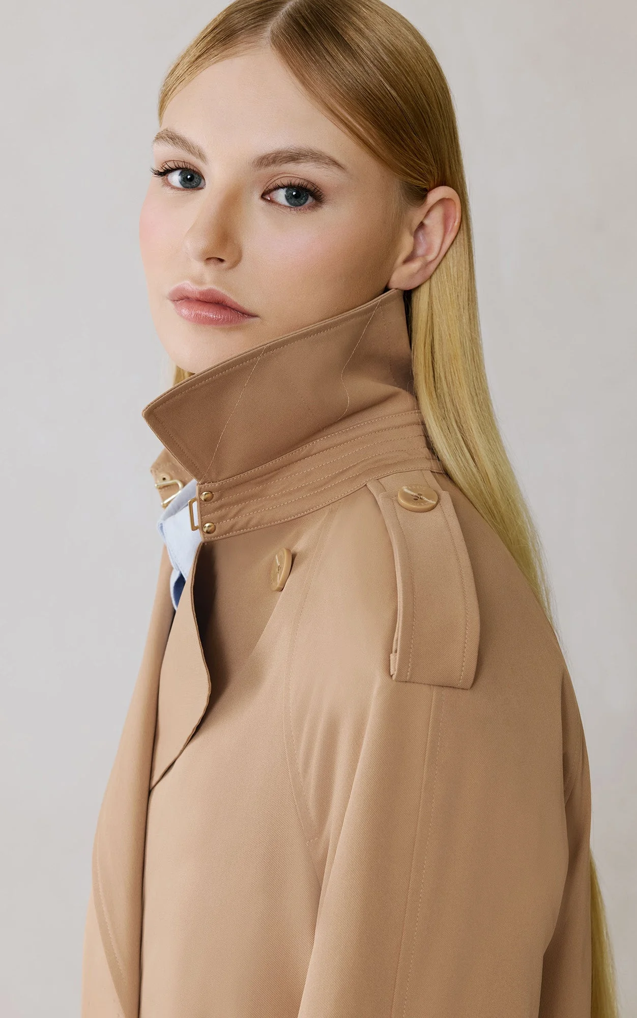 Becky-L Long Trench Coat | Teak - Image 5