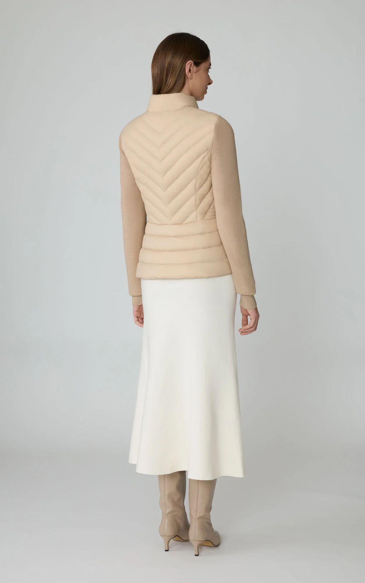 Bexley Hybrid Down Jacket | Almond - Image 5