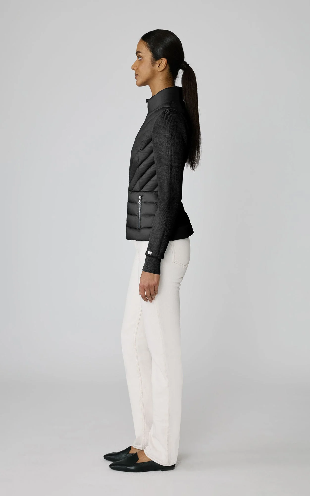 Bexley Hybrid Down Jacket | Black - Image 3