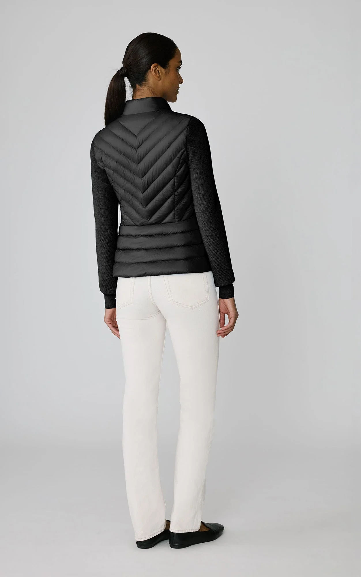 Bexley Hybrid Down Jacket | Black - Image 4