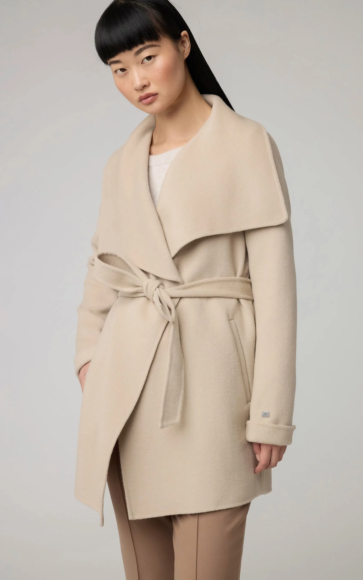 Bridgette Straight-Fit Wool Coat | Hush - Image 5