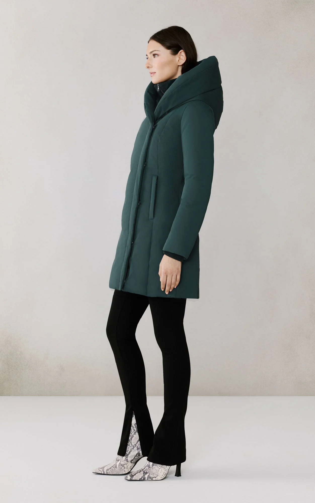 Camelia-U Signature Down Coat | Midnight Forest - Image 5