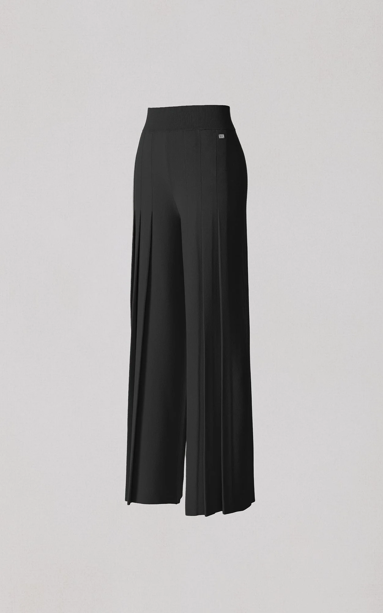 Dara Pleated Wide Leg Pant | Black - Image 3