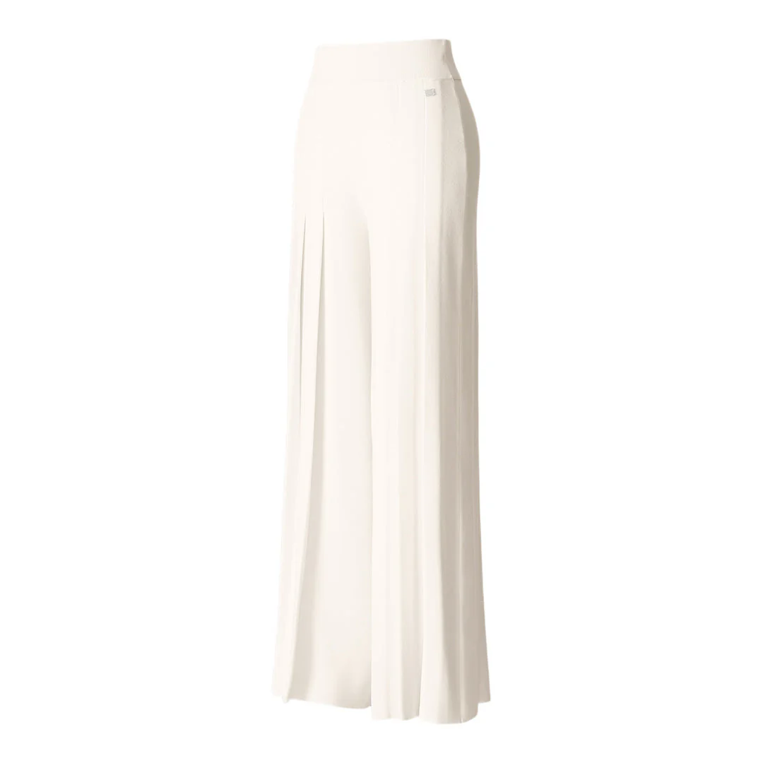 Dara Pleated Wide Leg Pant | Powder