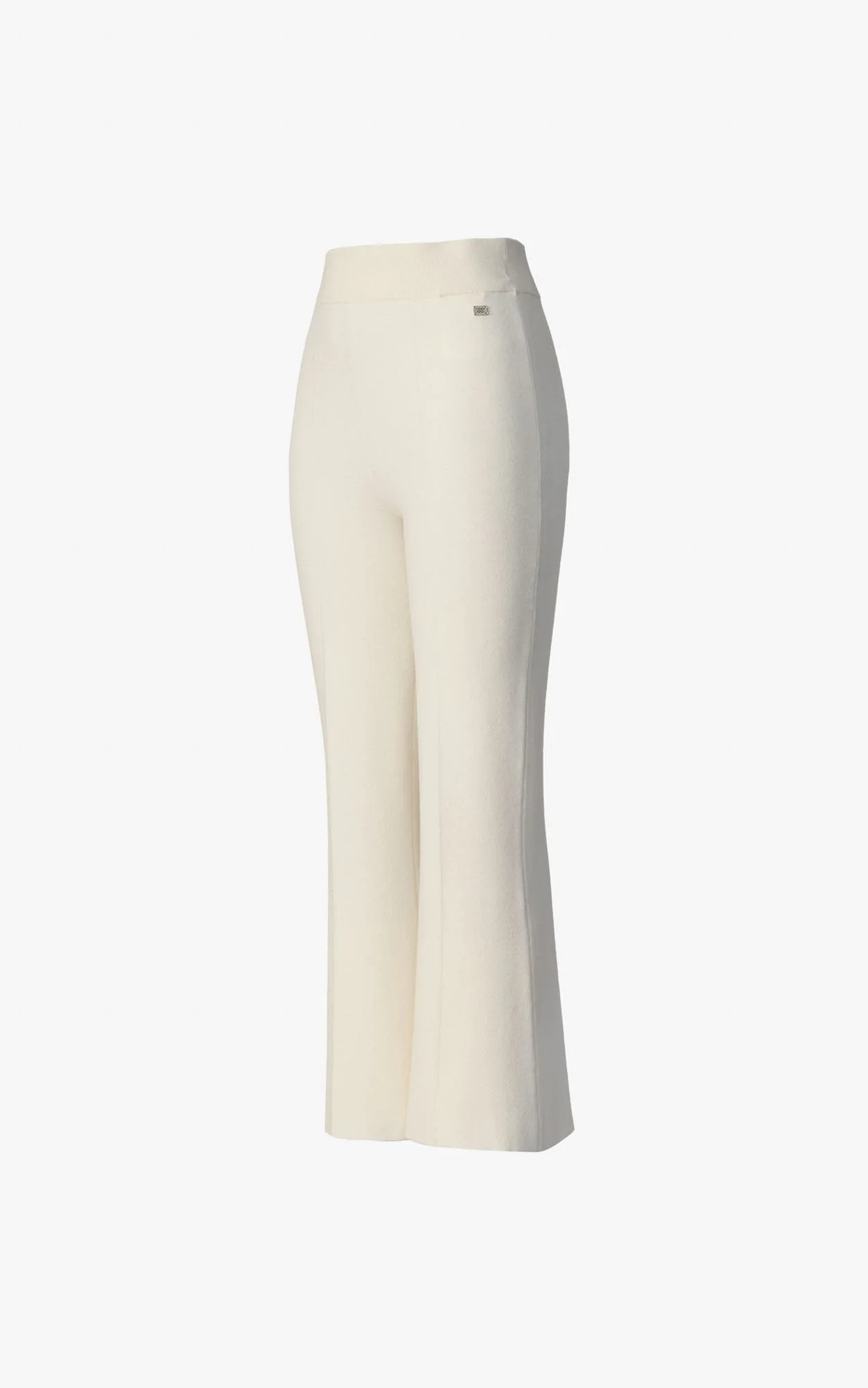 Delphine Cropped Flare Pant | Powder - Image 3