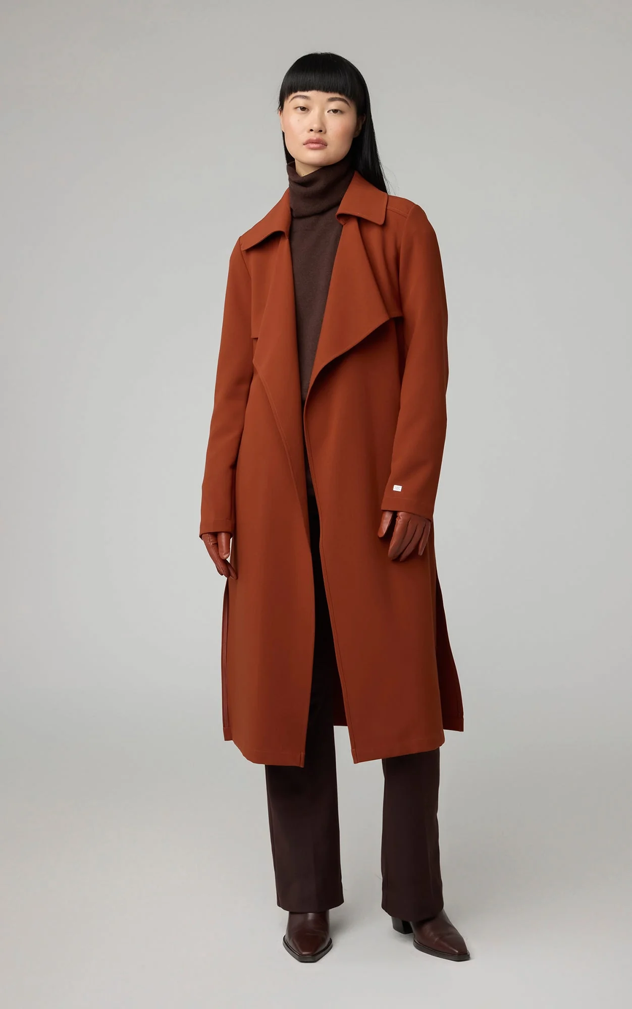 Dimitra Relaxed-Fit Belted Trench | Copper - Image 3